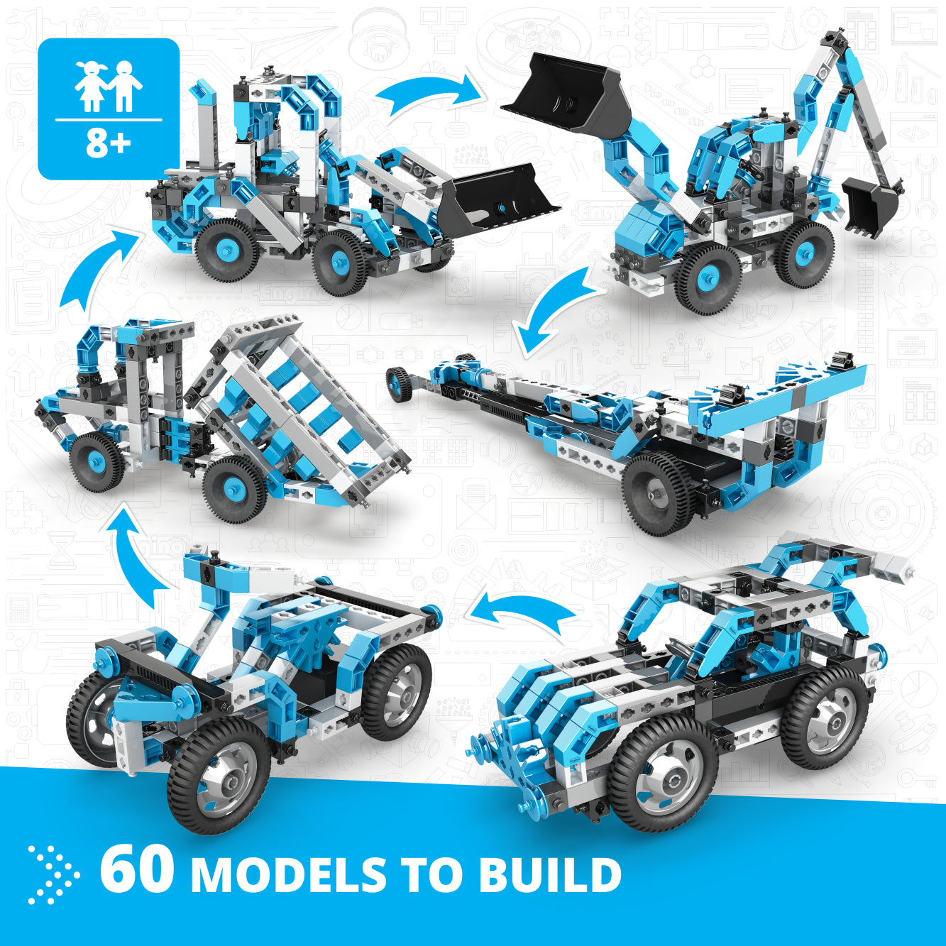 Engino Creative Maker Master 60in1 set constructie motorizat 8+ ani