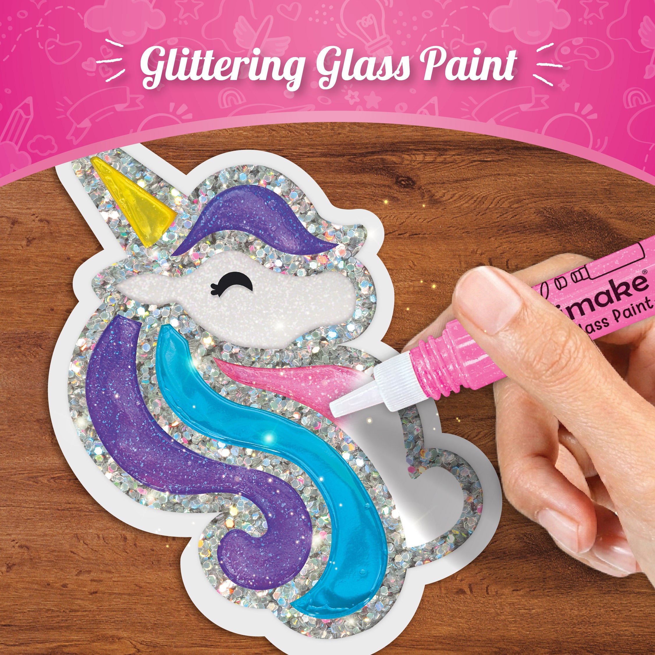 Imagimake Jelly Stickers Unicorn set stickere 3D lucios