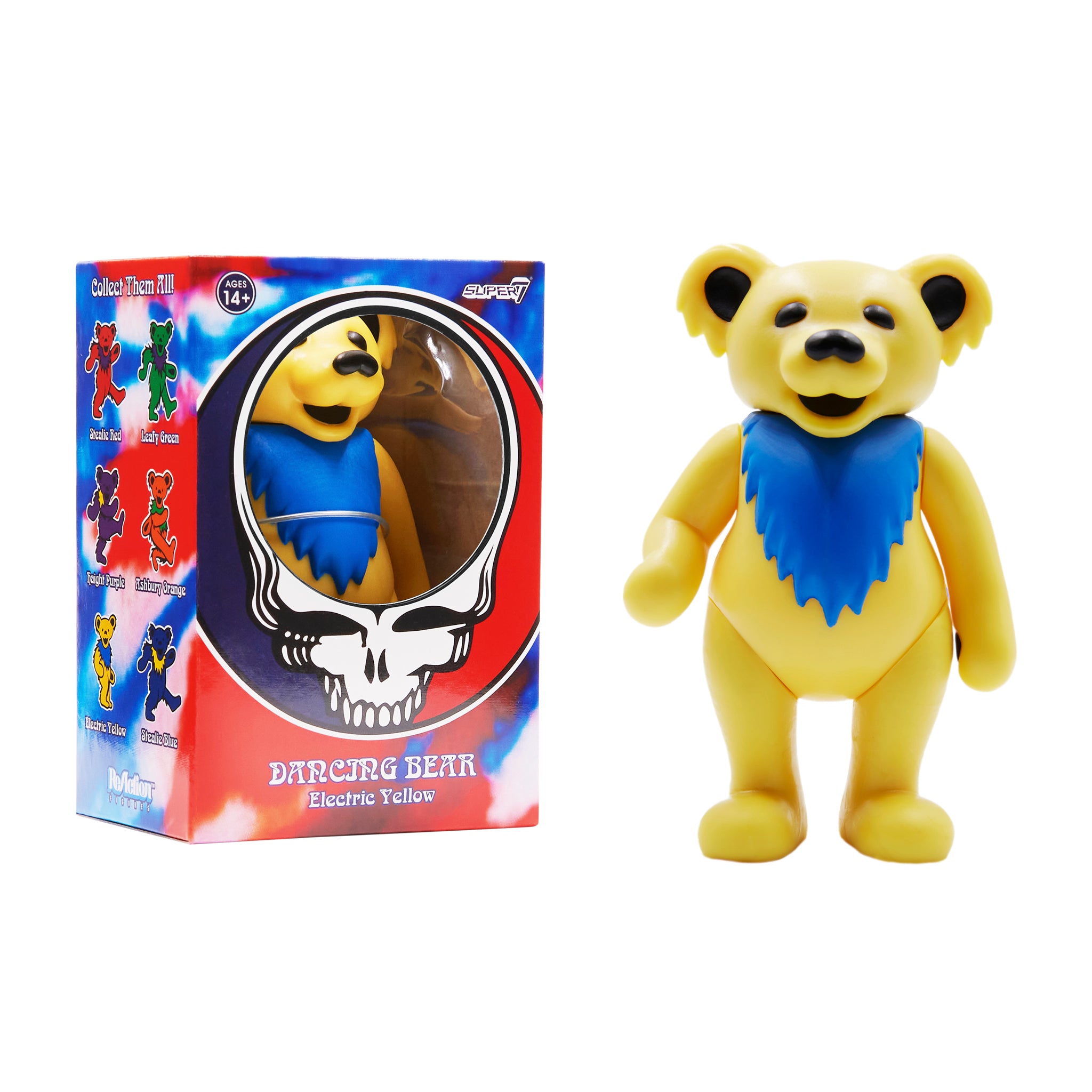 Super7 Grateful Dead Dancing Bear figurina galben electric
