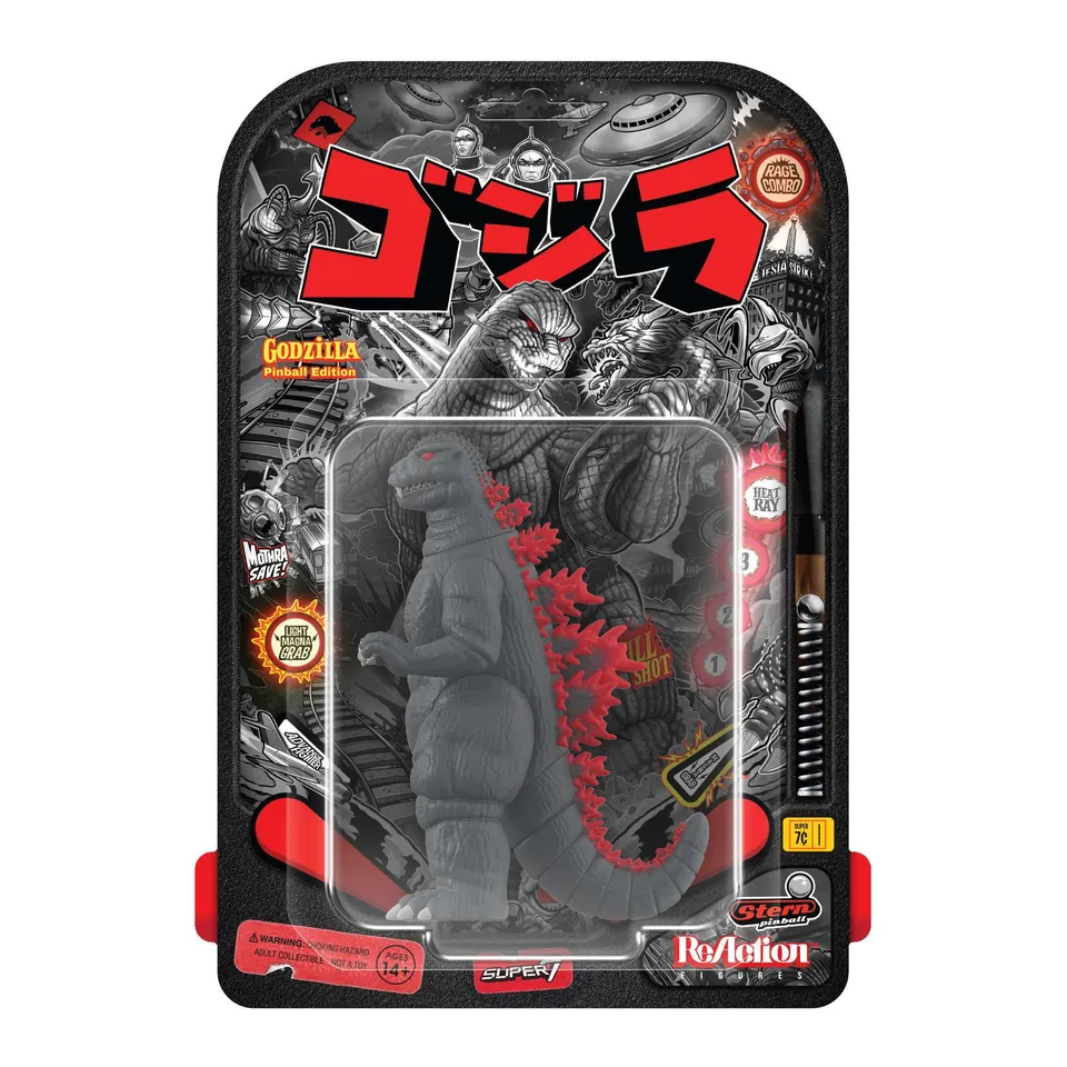 Super7 Toho Godzilla '84 Stern Pinball figurina 3.75 inch