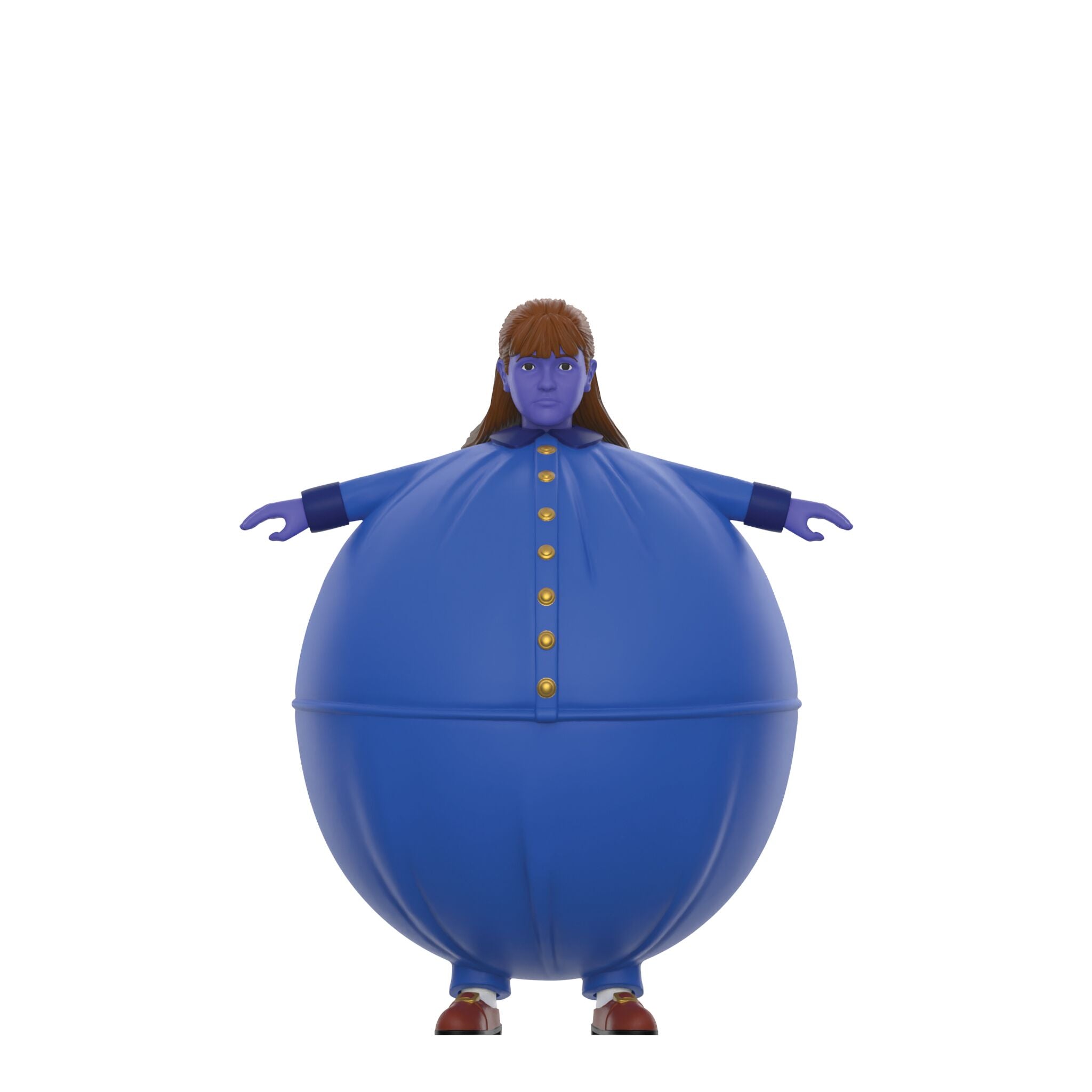 Super7 ReAction Violet Beauregarde Blueberry figurină