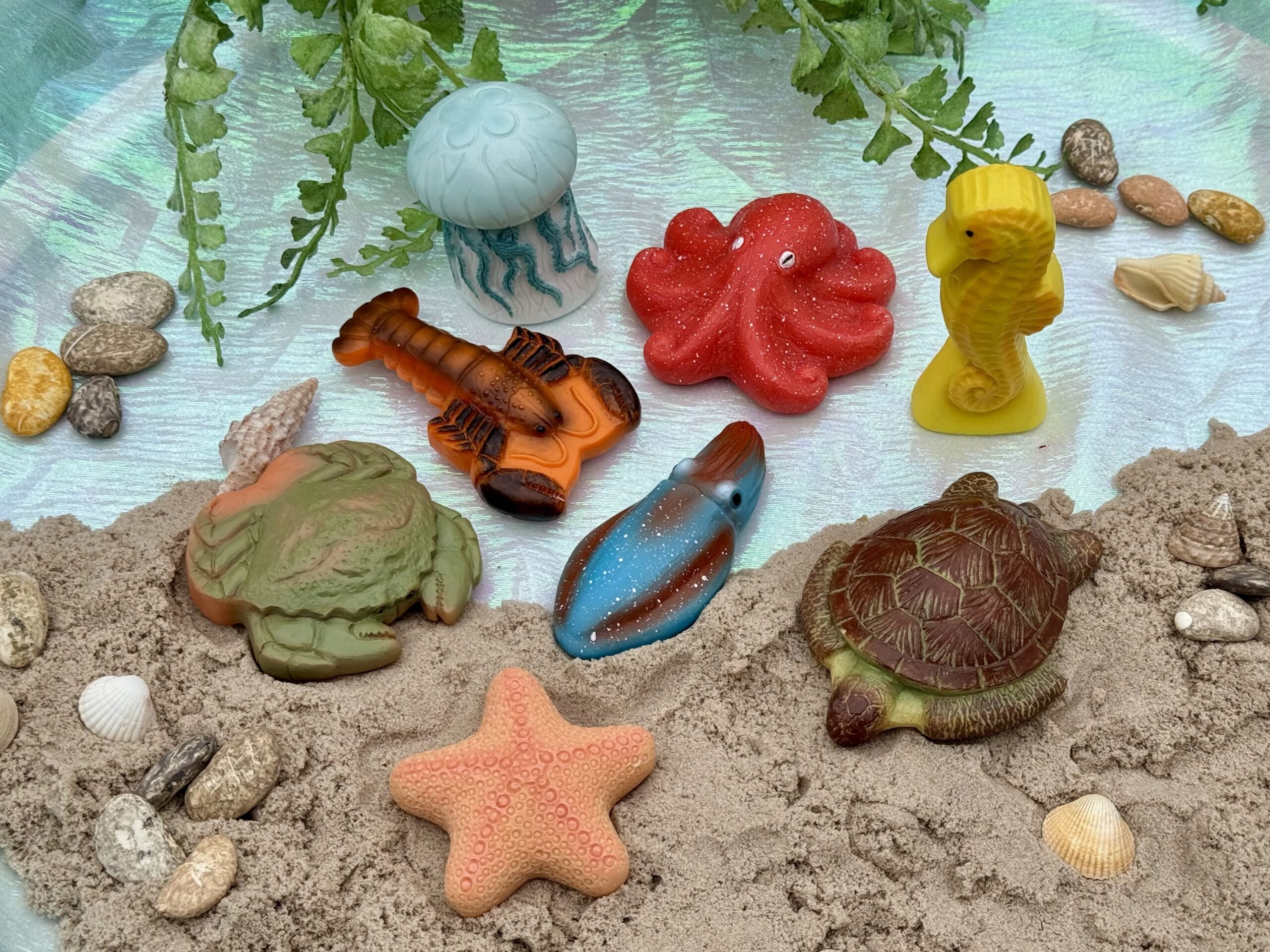 Yellow Door Ocean Life pietre senzoriale 8 animale marine