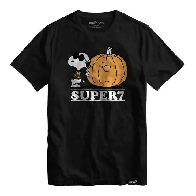 Super7 Peanuts Skeleton Snoopy tricou negru Halloween