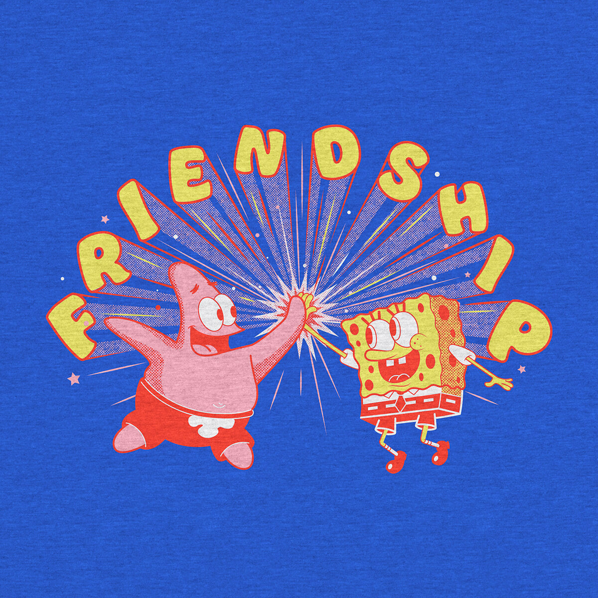 Super7 SpongeBob BFFs tricou albastru bumbac