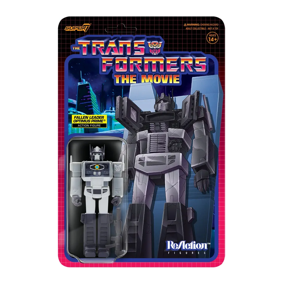Super7 Transformers Optimus Prime figurina Fallen Leader
