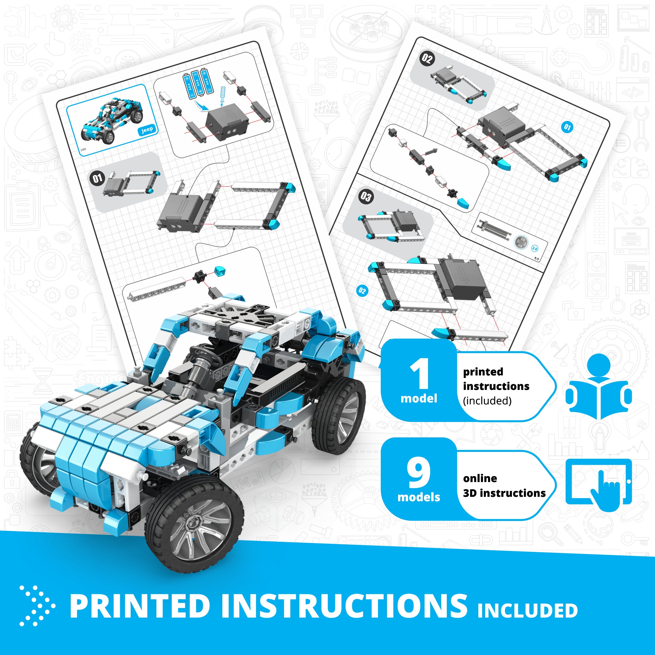 Engino Inventor Offroader set construcție motorizat 10 modele