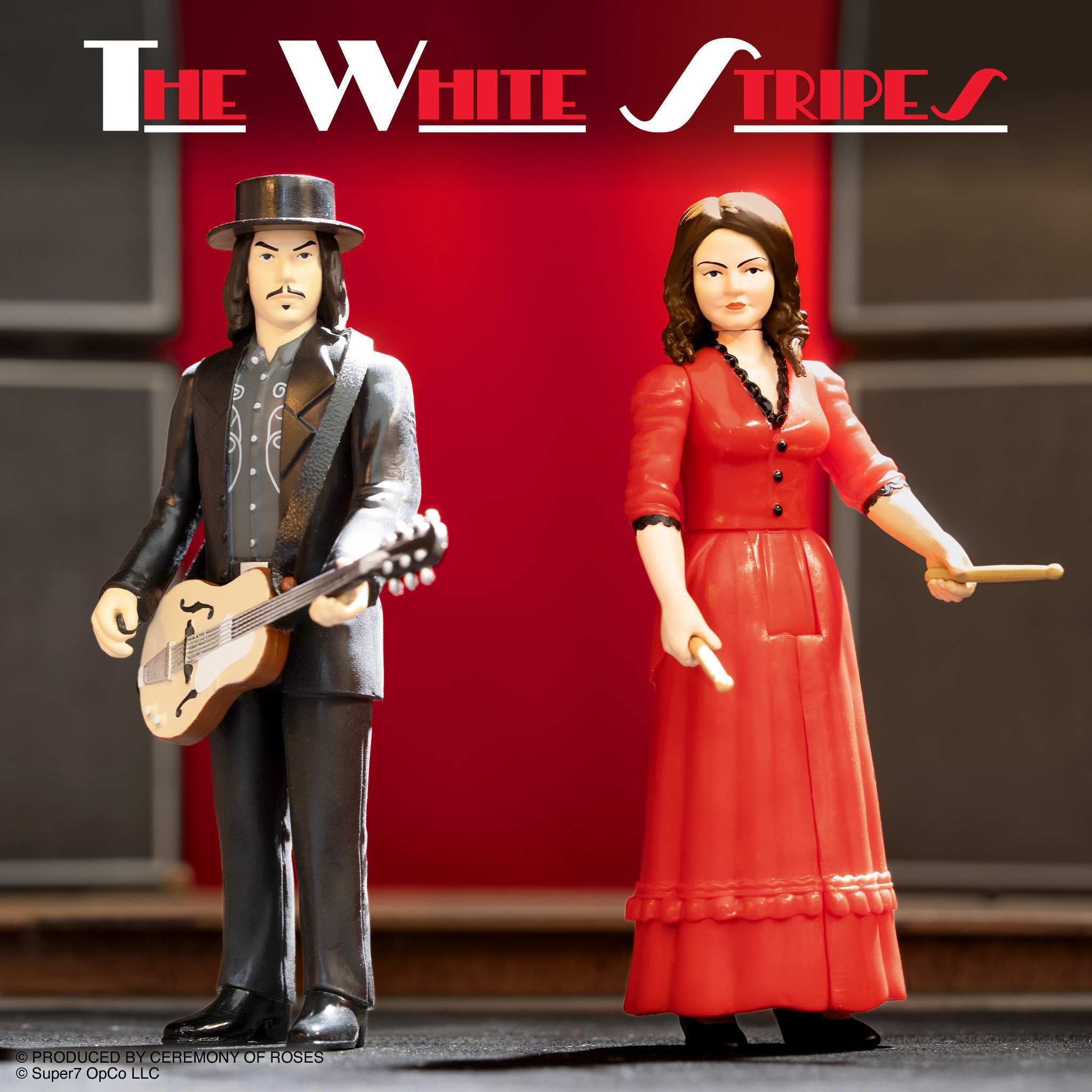 Super7 White Stripes set 2 figurine Get Behind Me Satan