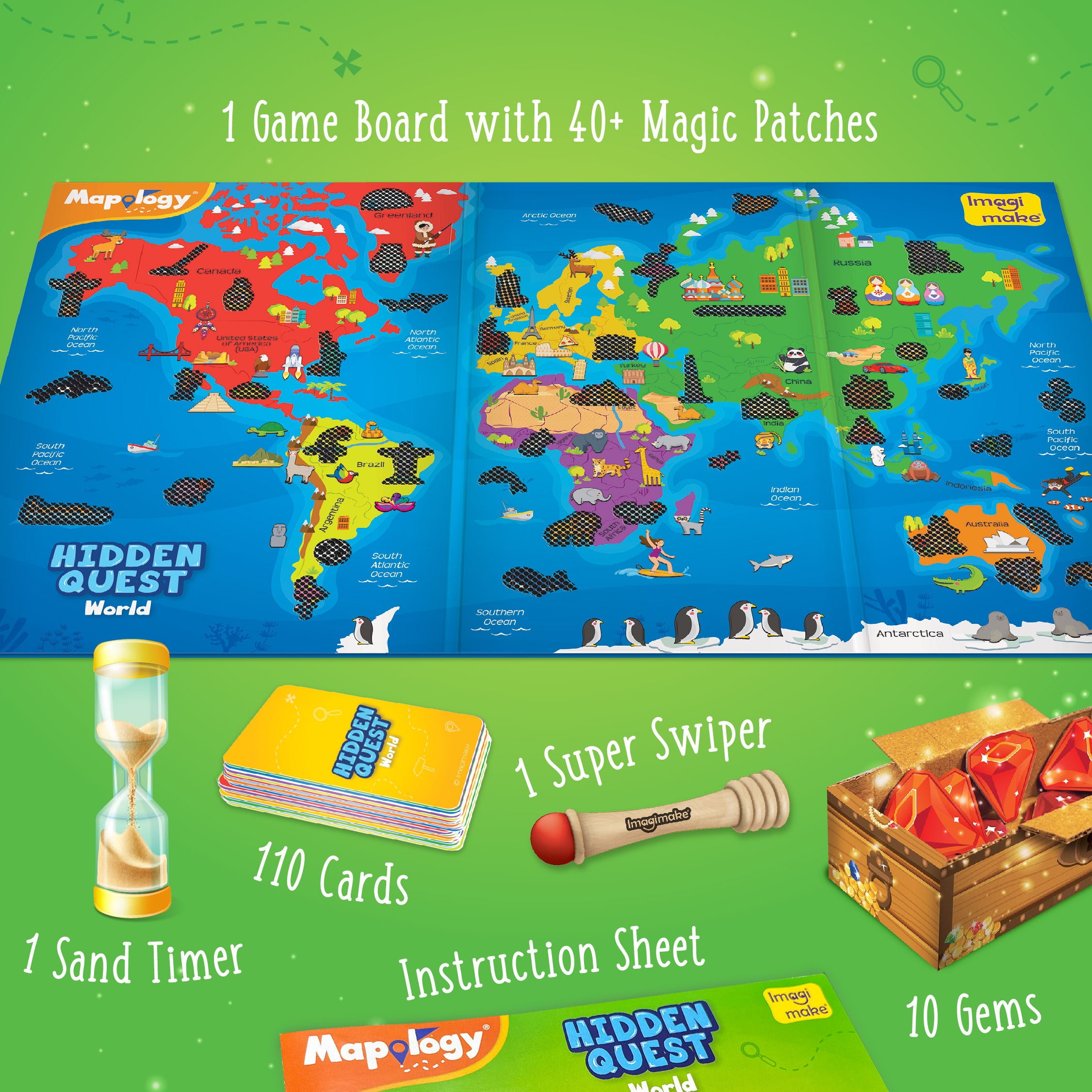 Imagimake Mapology joc Hidden Quest lume cu carduri