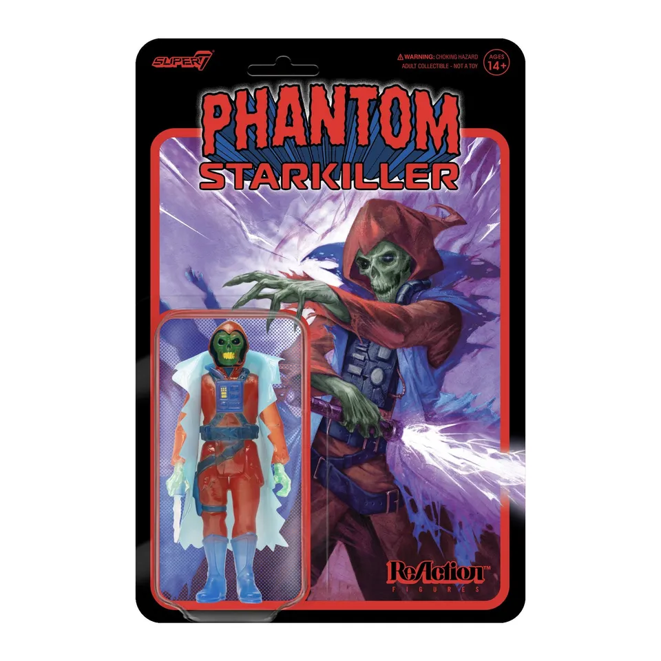 Super7 ReAction Phantom Starkiller Ghost figurină translucidă