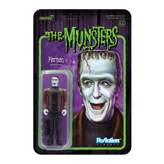 Super7 ReAction Herman Munster figurina 9,5 cm Wave 1