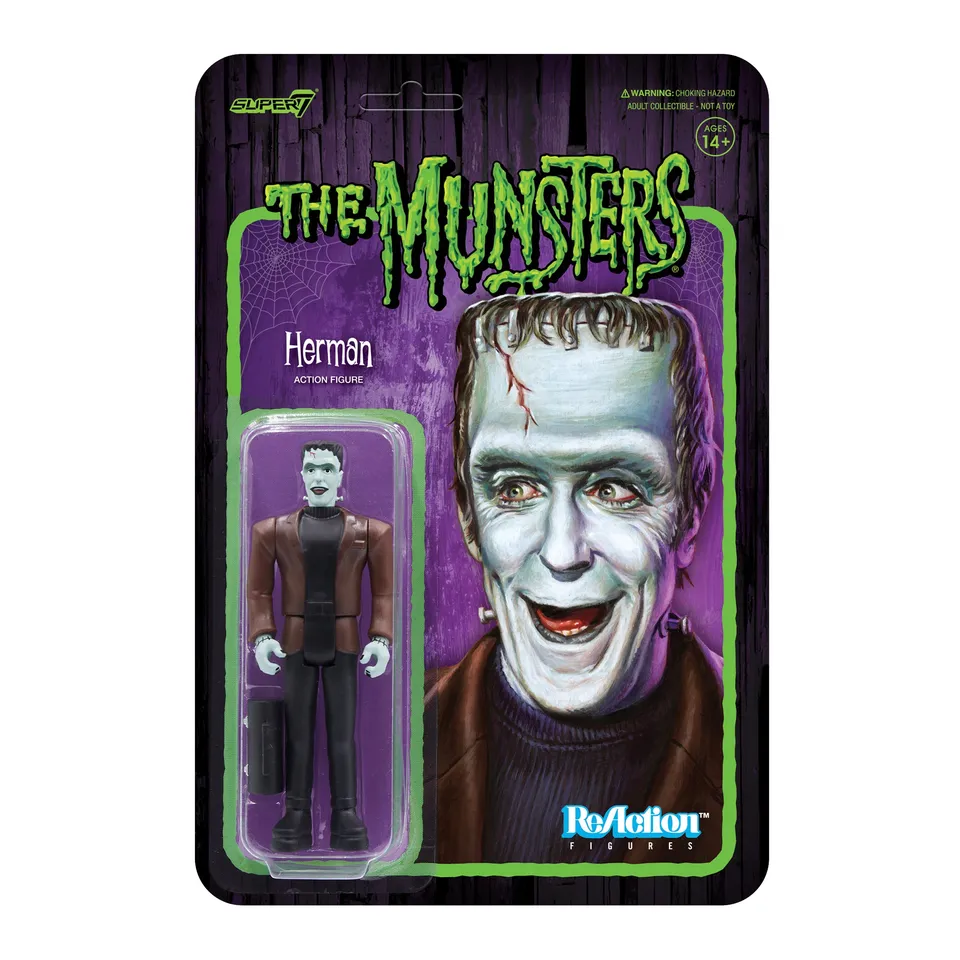 Super7 ReAction Herman Munster figurina 9,5 cm Wave 1