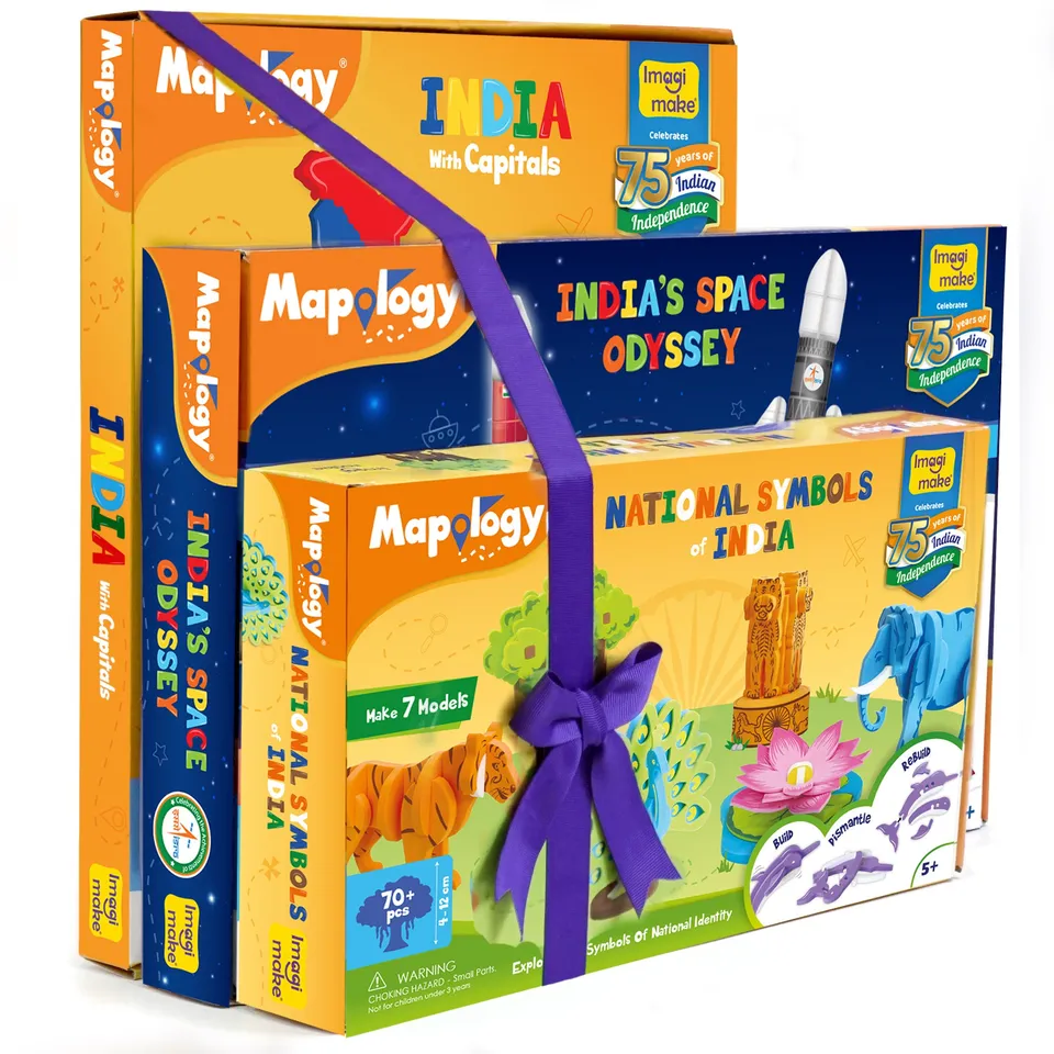 Imagimake Mapology States puzzle India set educativ 3in1