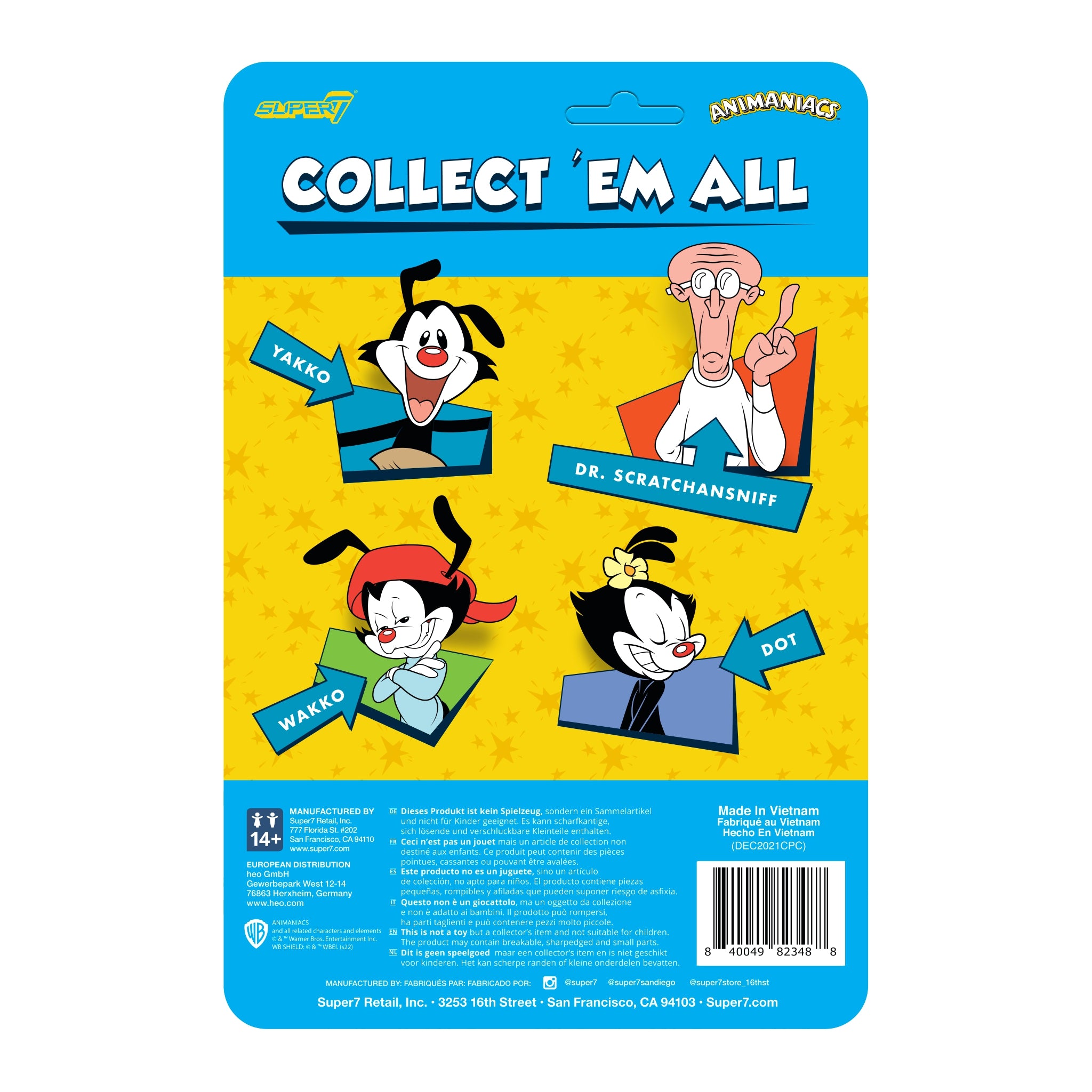 Super7 Animaniacs ReAction Dot Warner figurina 9,5 cm