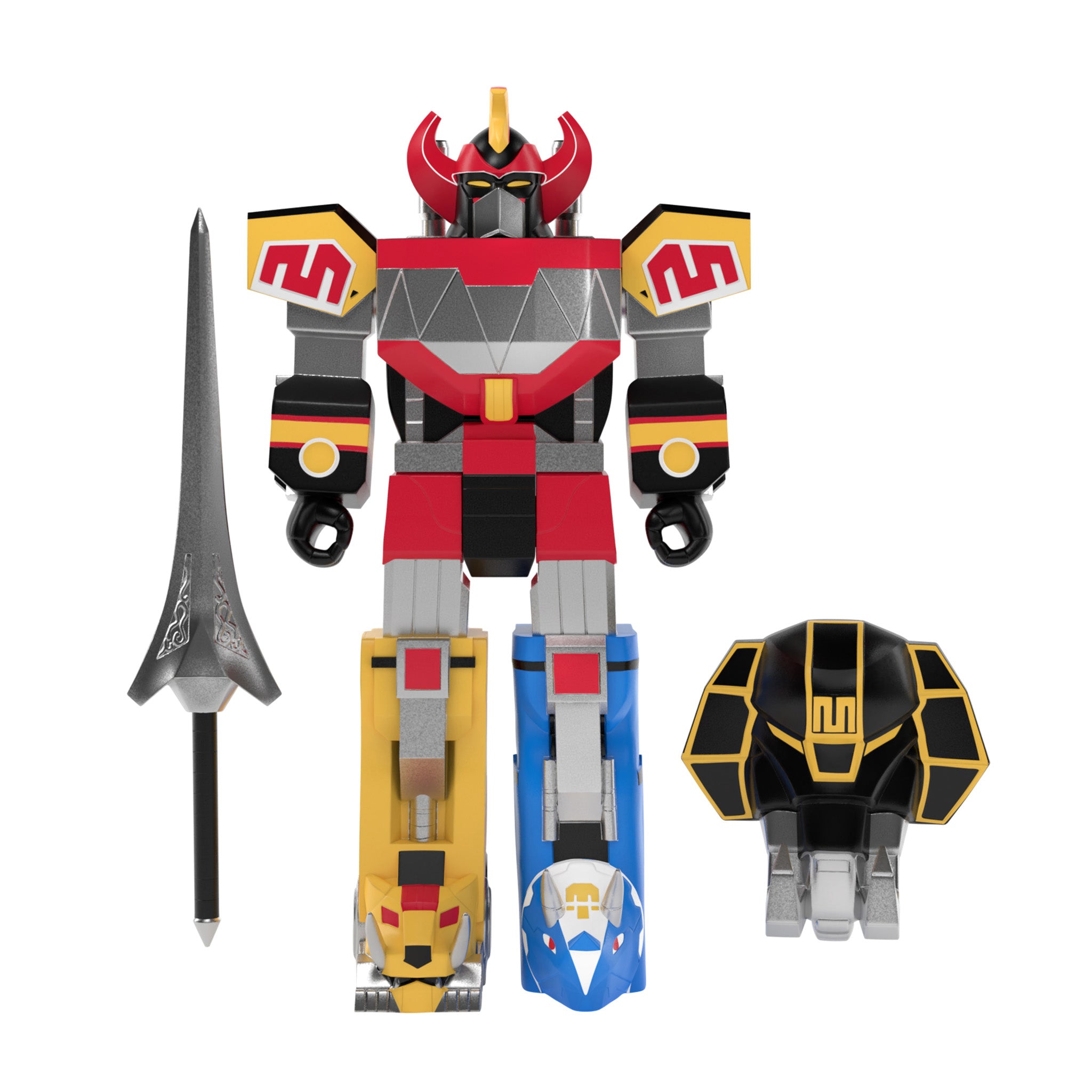 Super7 ReAction Power Rangers Megazord figurina 15 cm