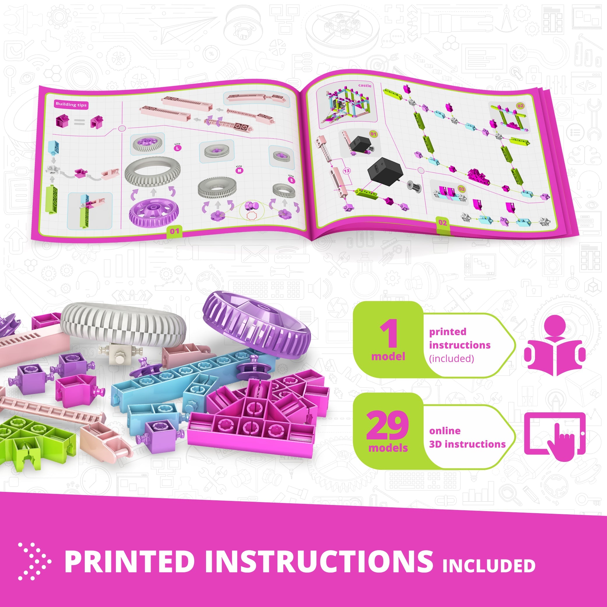 Engino Creative Builder set construcție 30 modele 166 piese