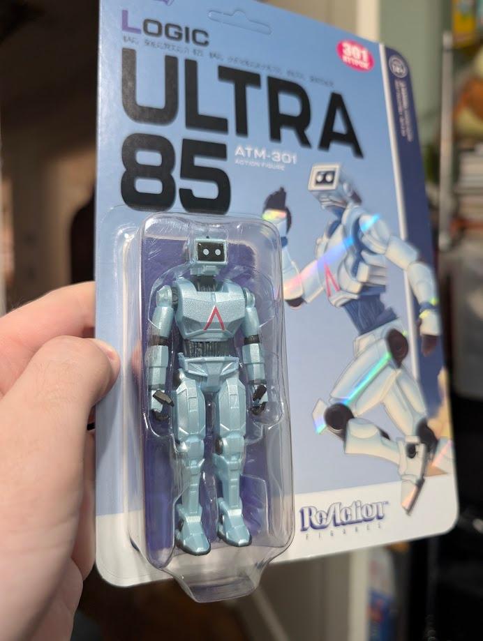 Super7 ReAction Logic ATM-301 figurina albastra 9,5 cm