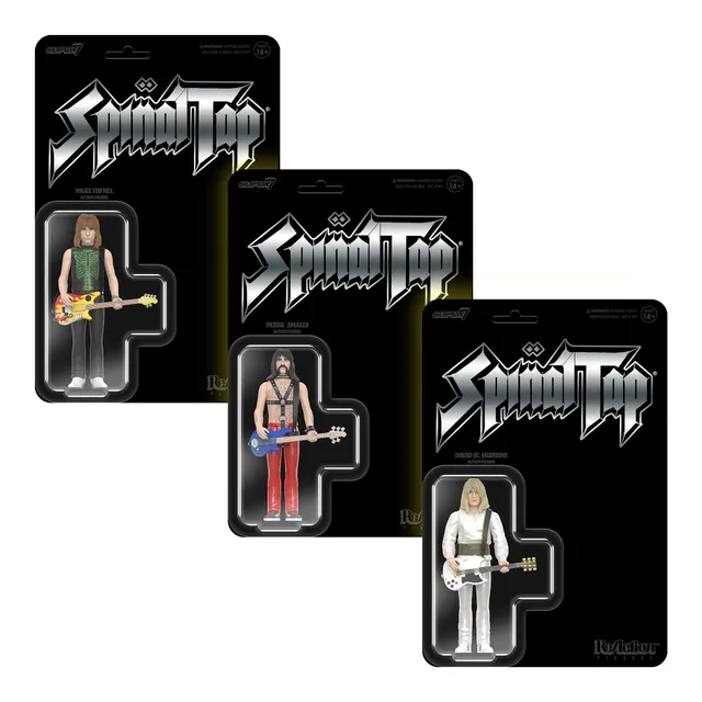 Super7 ReAction Spinal Tap Wave 1 set 3 figurine 3.75 inch