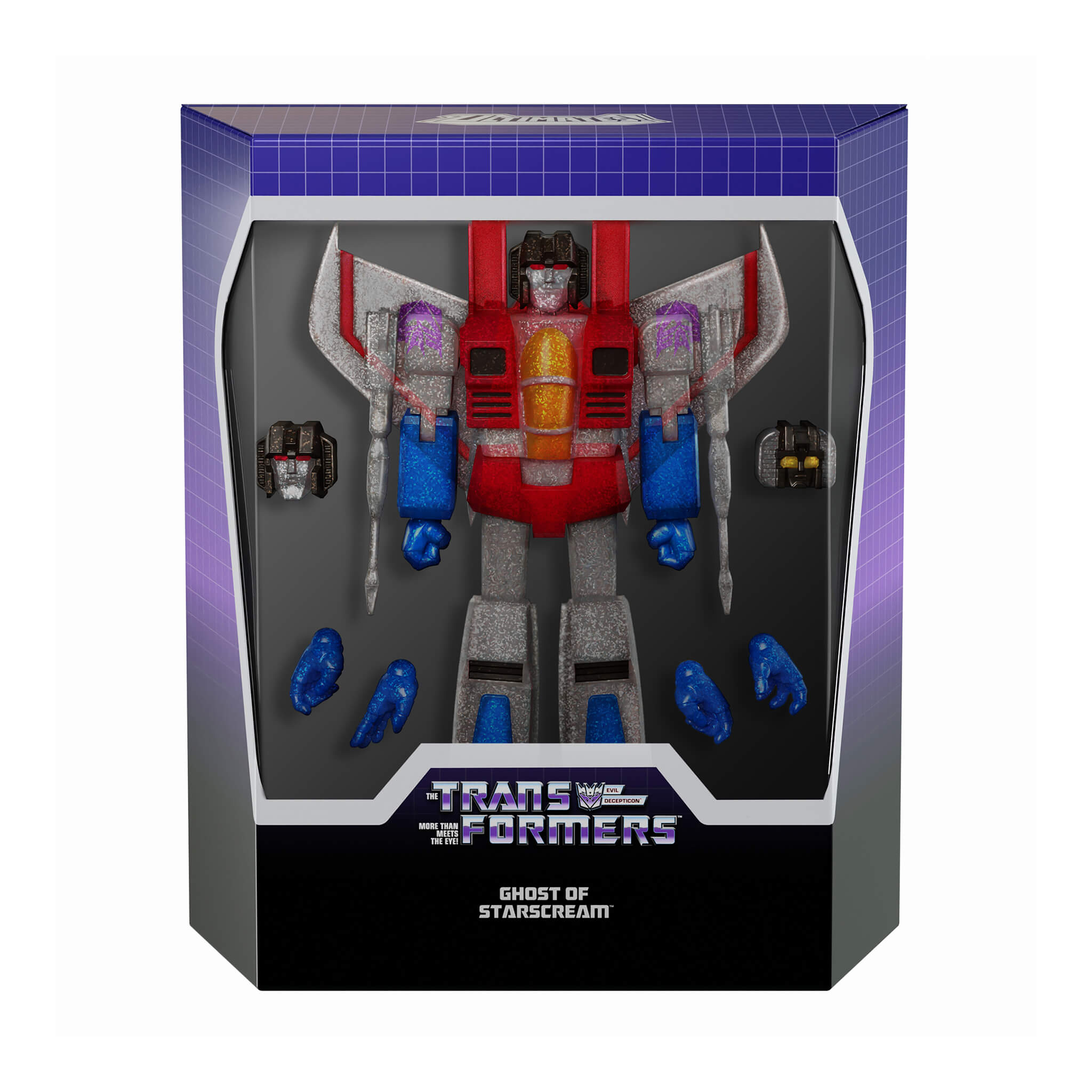 Super7 Ultimates Starscream's Ghost figura transparenta
