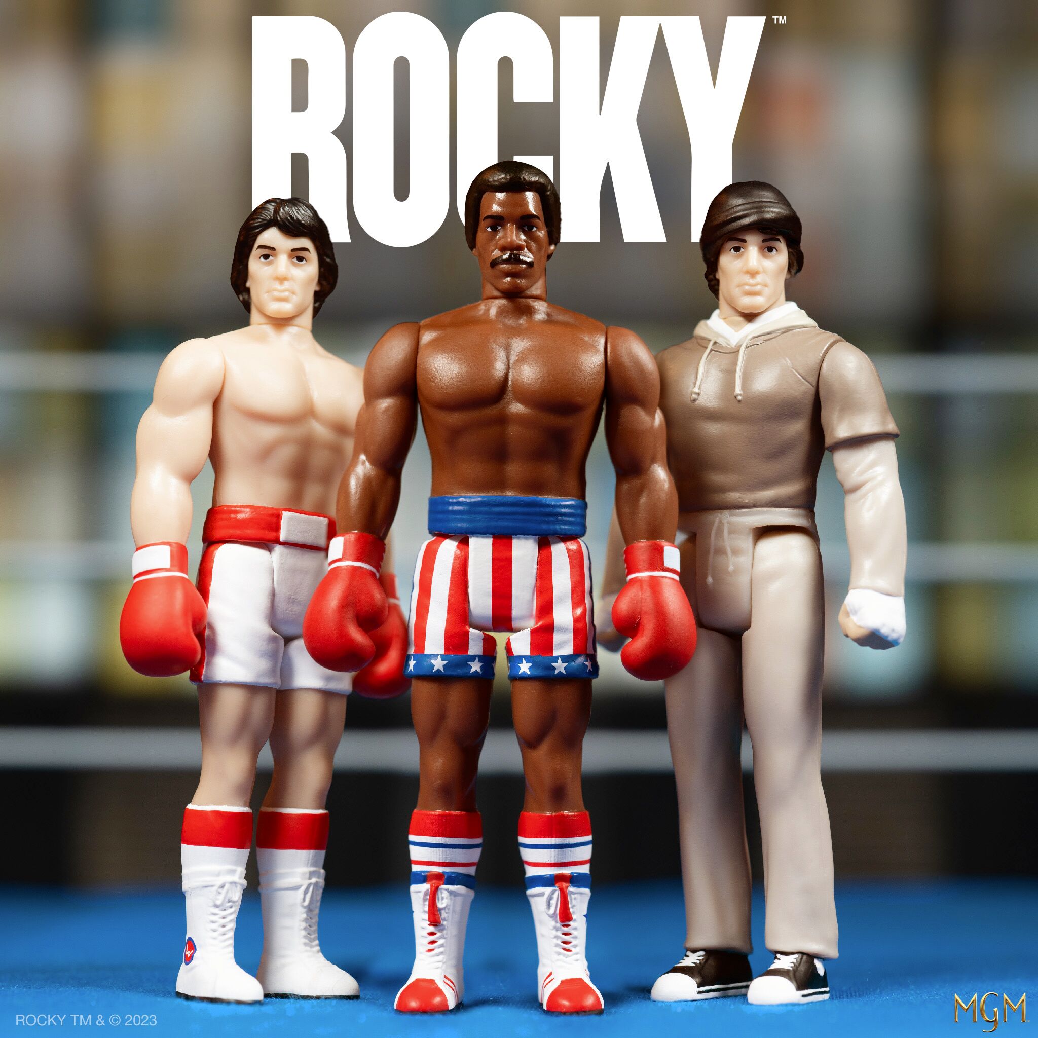 Super7 Rocky ReAction figurine set 3 Wave 2 box