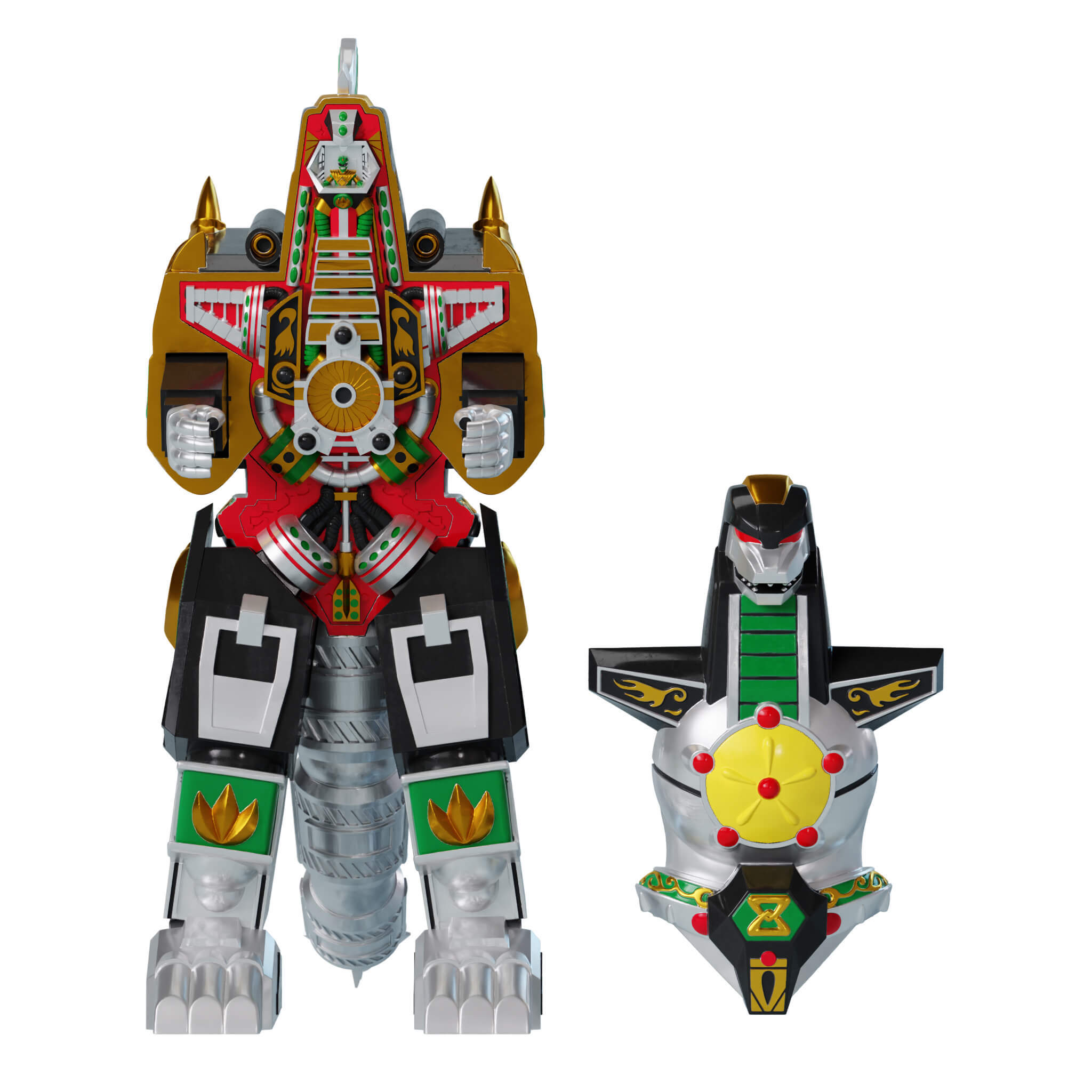Super7 Super Cyborg Dragonzord figurina full color 28 cm