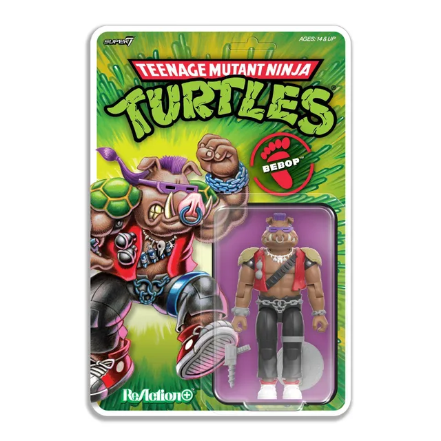 Super7 TMNT ReAction+ Wave 02 Bebop figurina mistret 10cm