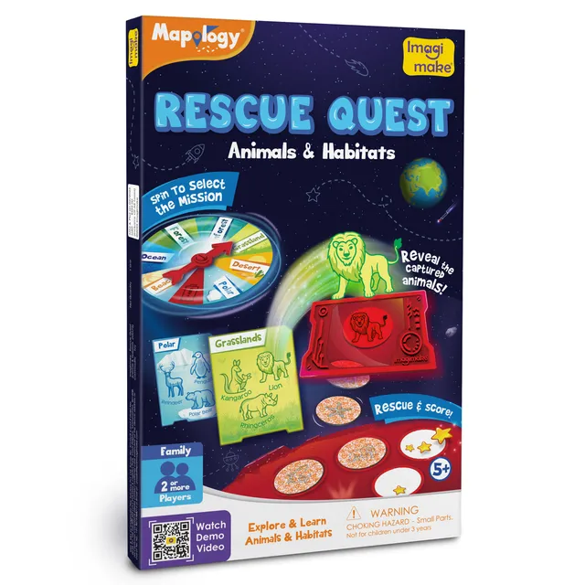 Imagimake Rescue Quest Animals Habitats joc salvare animale