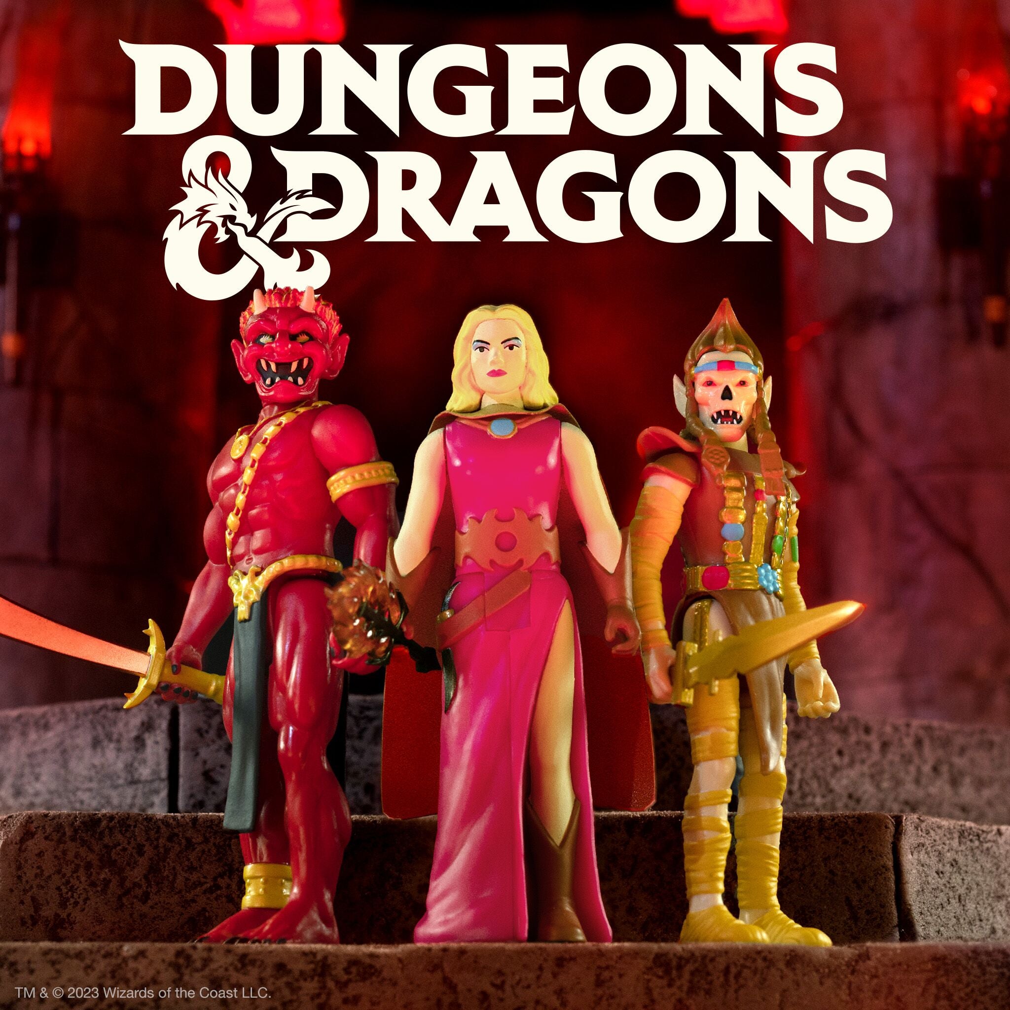 Super7 Dungeons Dragons Wave 1 set 3 figurine retro