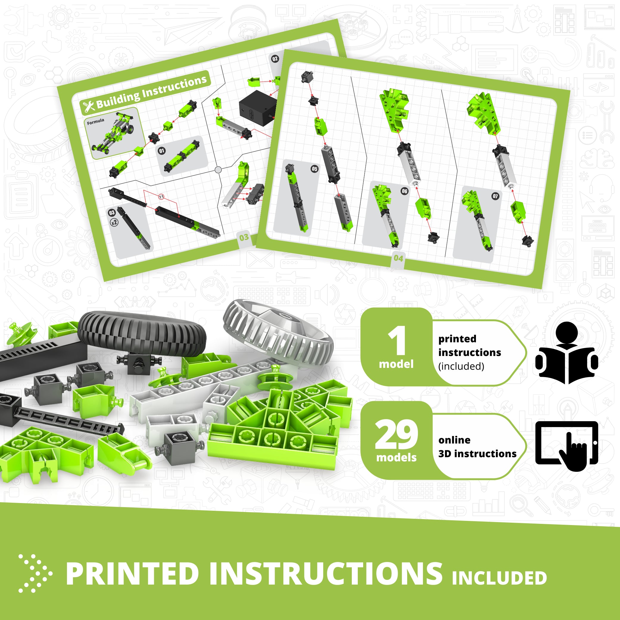 Engino Creative Builder set constructie motorizat 30 modele