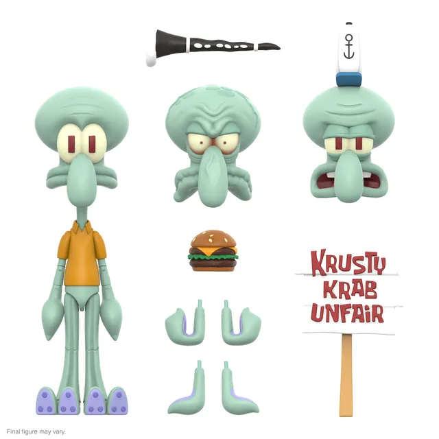 Super7 SpongeBob Ultimates Squidward figurina 7 inch