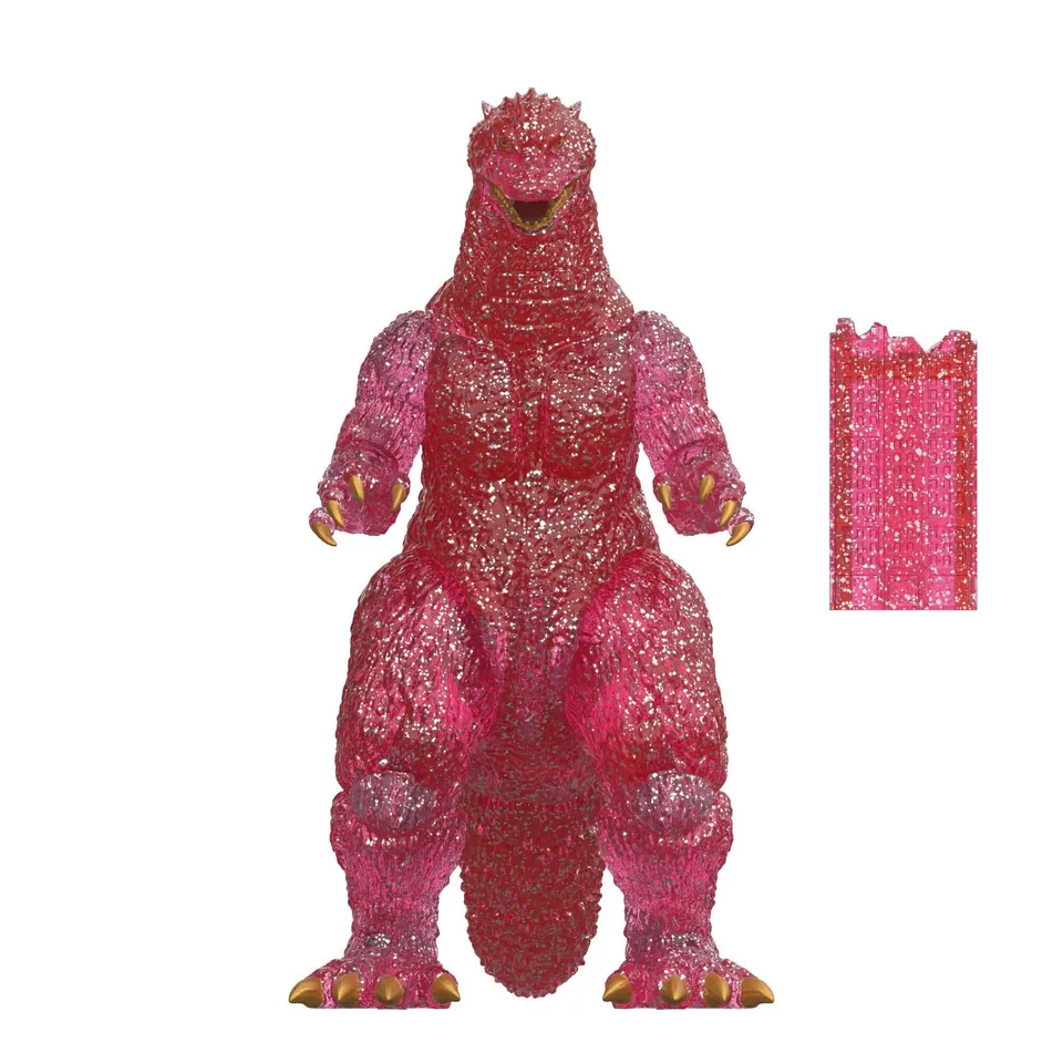 Super Kaiju Godzilla Color Shock figurină roz glitter 14cm