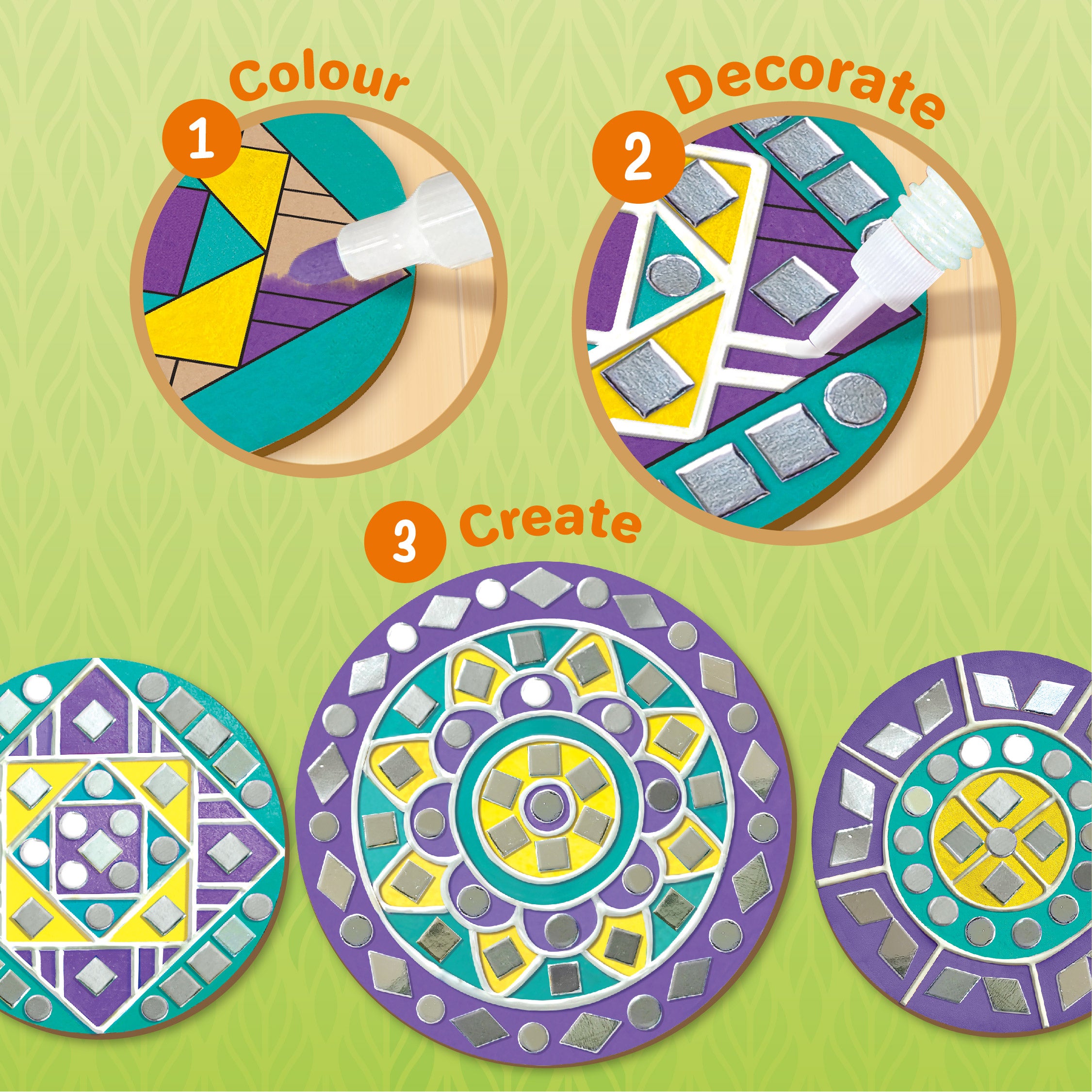 Imagimake Lippan Art Kit set creativ DIY 12 bucati