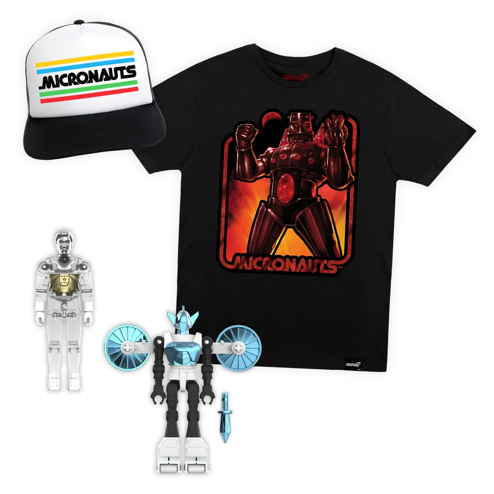 Super7 Micronauts ReAction+ Bundle Time Traveler Acroyear set