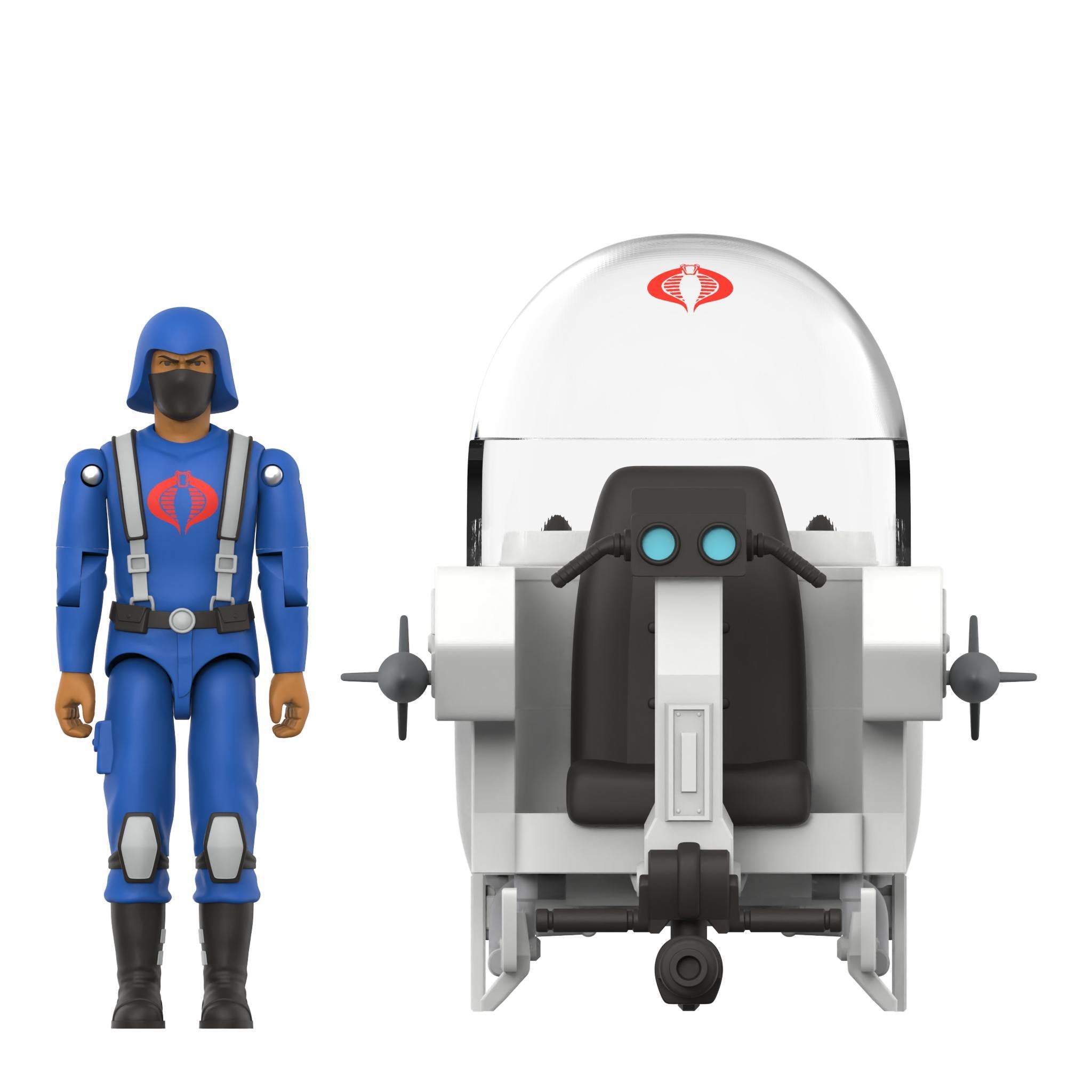 Super7 G.I. Joe ReAction+ Trubble Bubble Cobra set vehicul