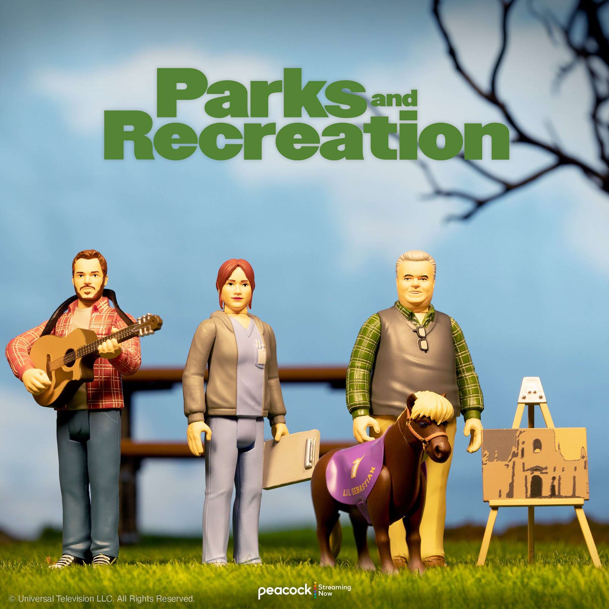 Super7 ReAction Parks and Recreation Wave 2 figurine set 4 serial