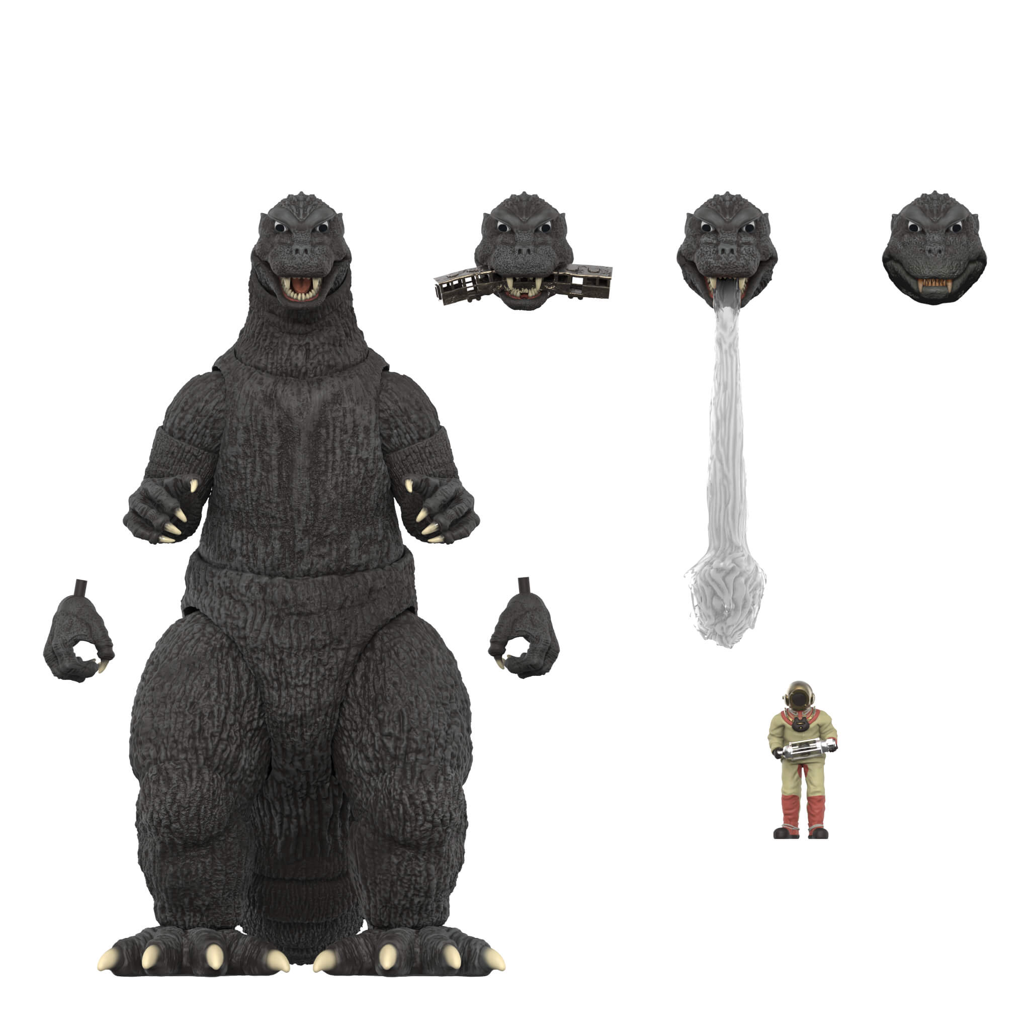 Super7 Toho Ultimates Wave 07 set 3 figurine articulate kaiju