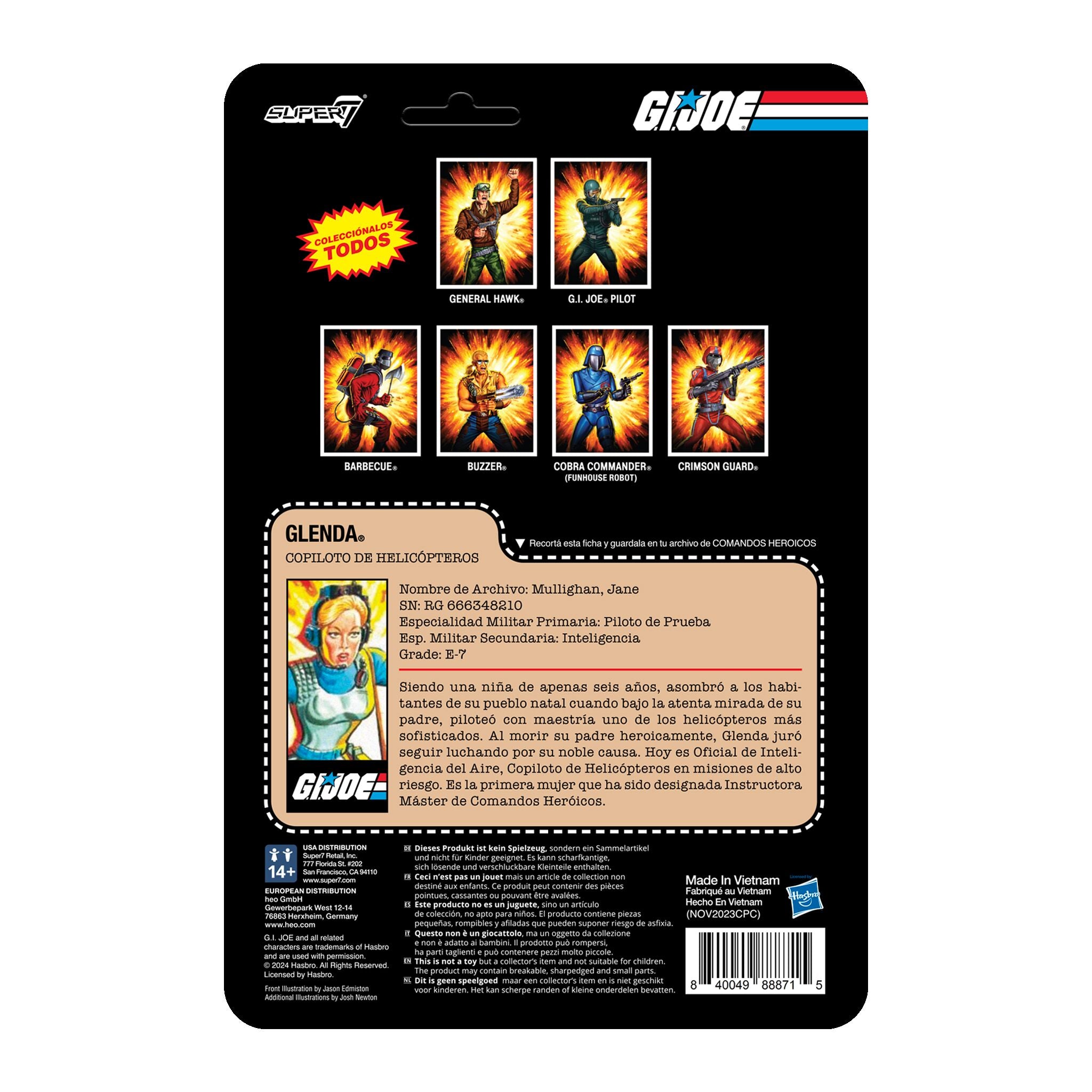 Super7 G.I. Joe Glenda figurina articulata cu blaster