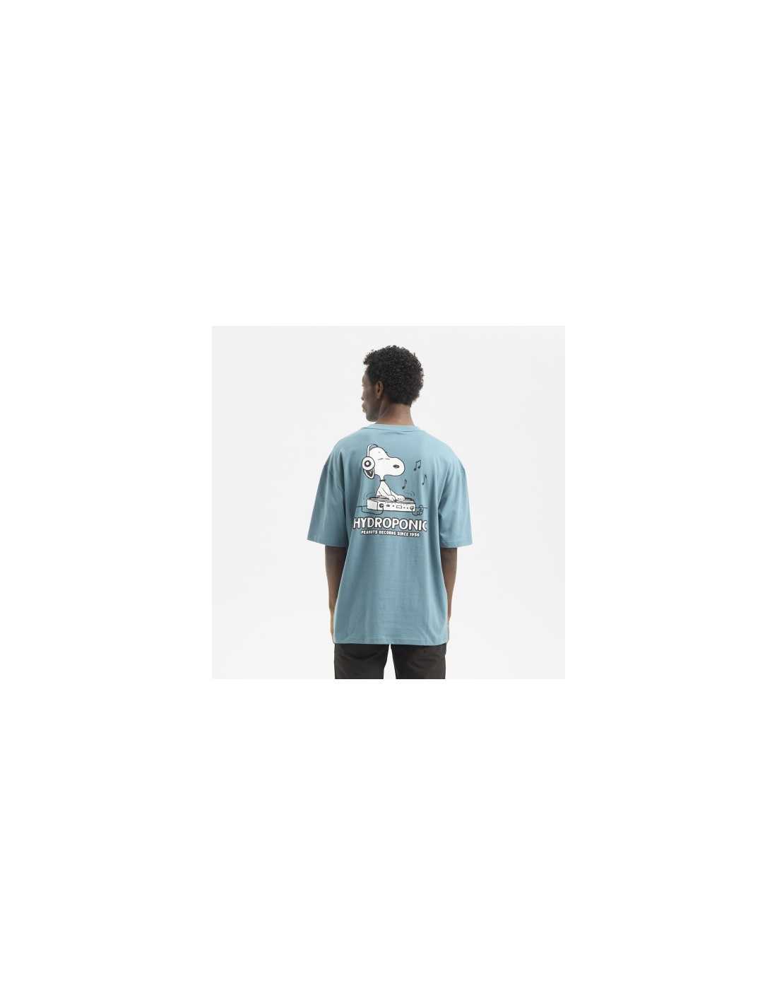 Hydroponic PE DJ Teal tricou bumbac relaxat