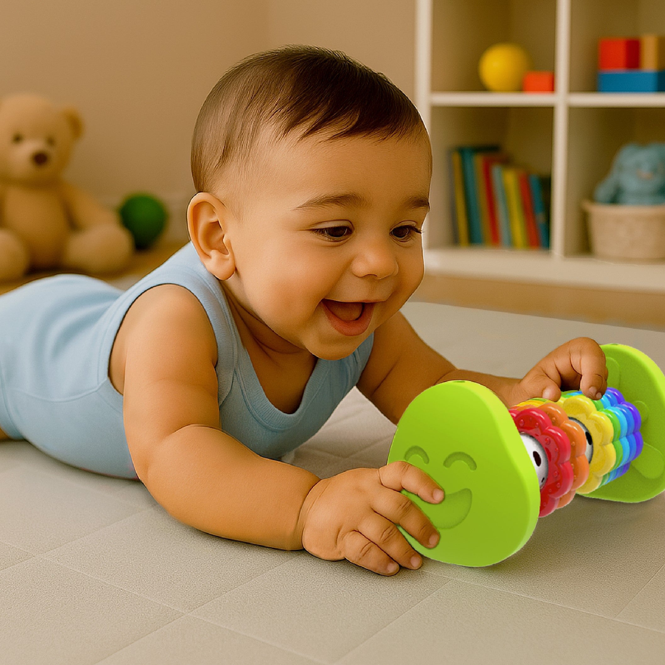 Imagimake Leaps Bounds Tummy Time Roller jucarie bebelusi 3 luni+