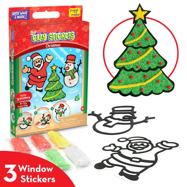 Imagimake Clay Stickers set Craciun 3 modele