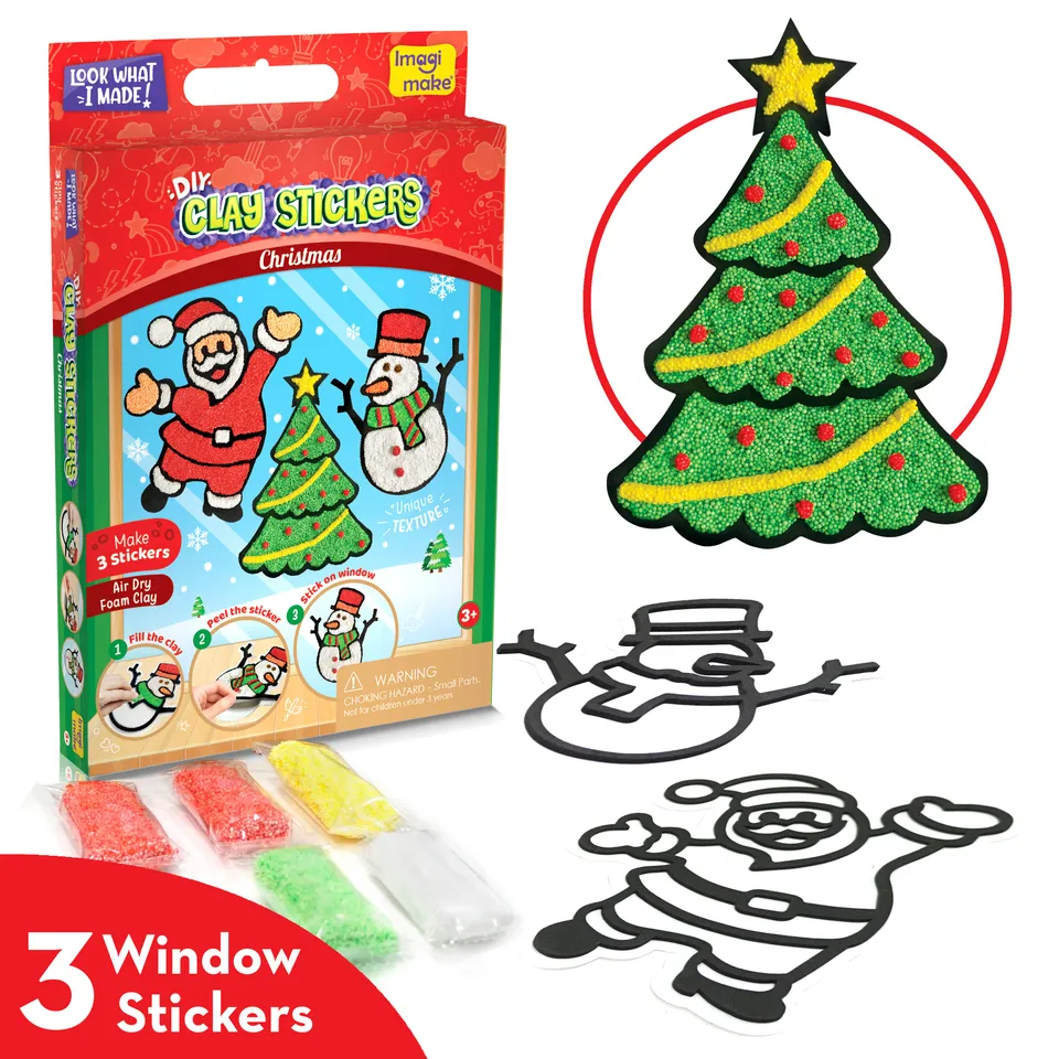 Imagimake Clay Stickers set Craciun 3 modele