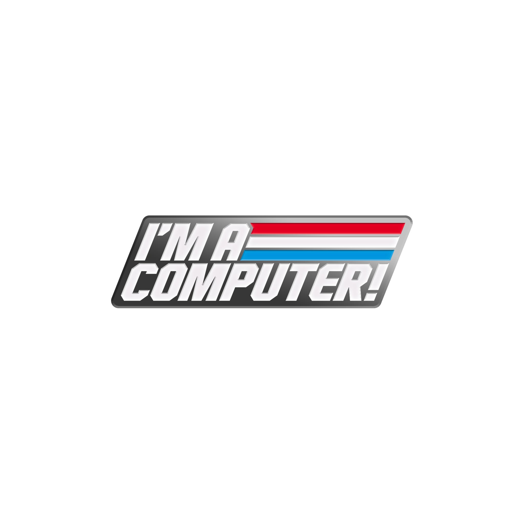 Super7 G.I. Joe I'm a Computer PSA pin emailat
