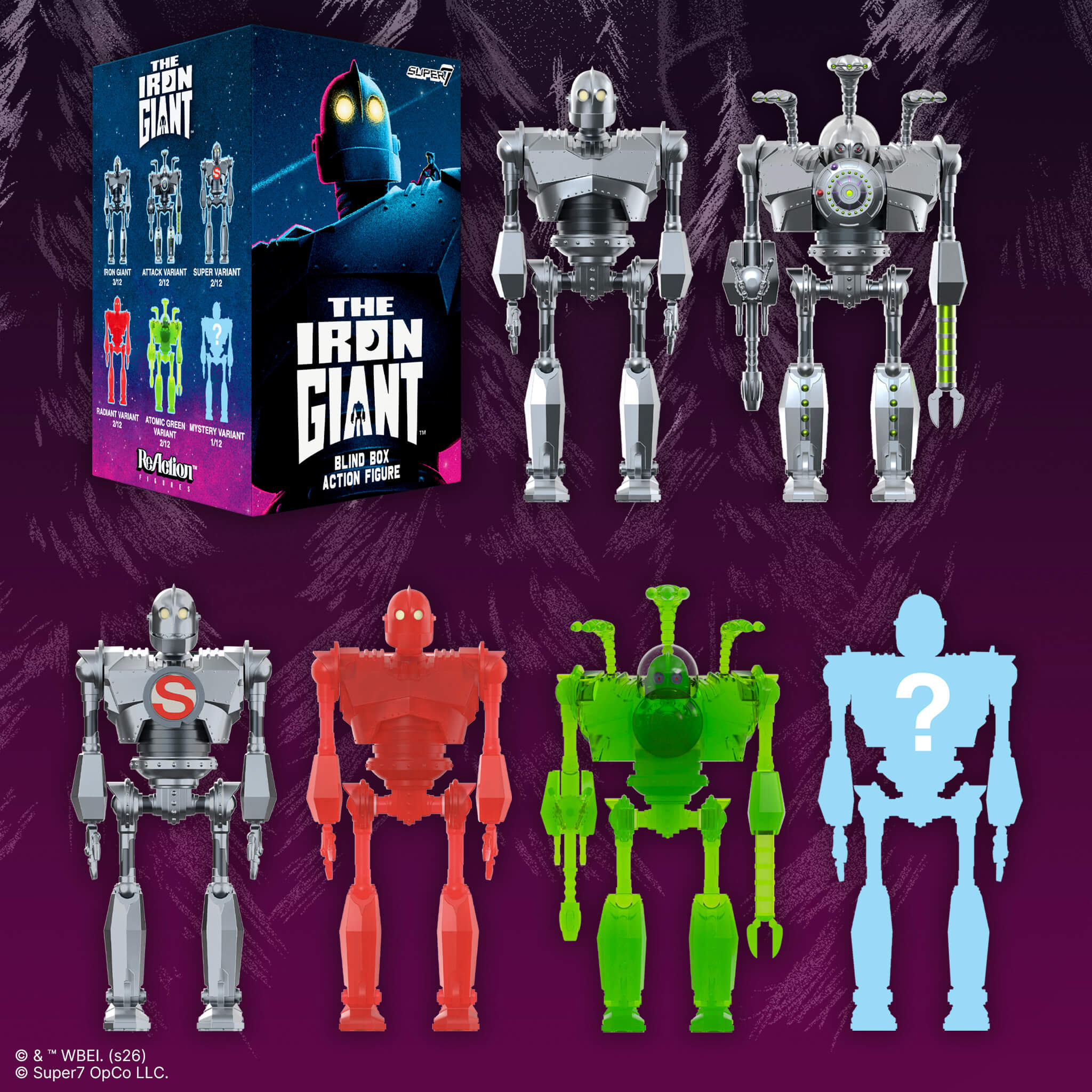 Super7 Iron Giant figurine blind box set 12 buc Wave 01