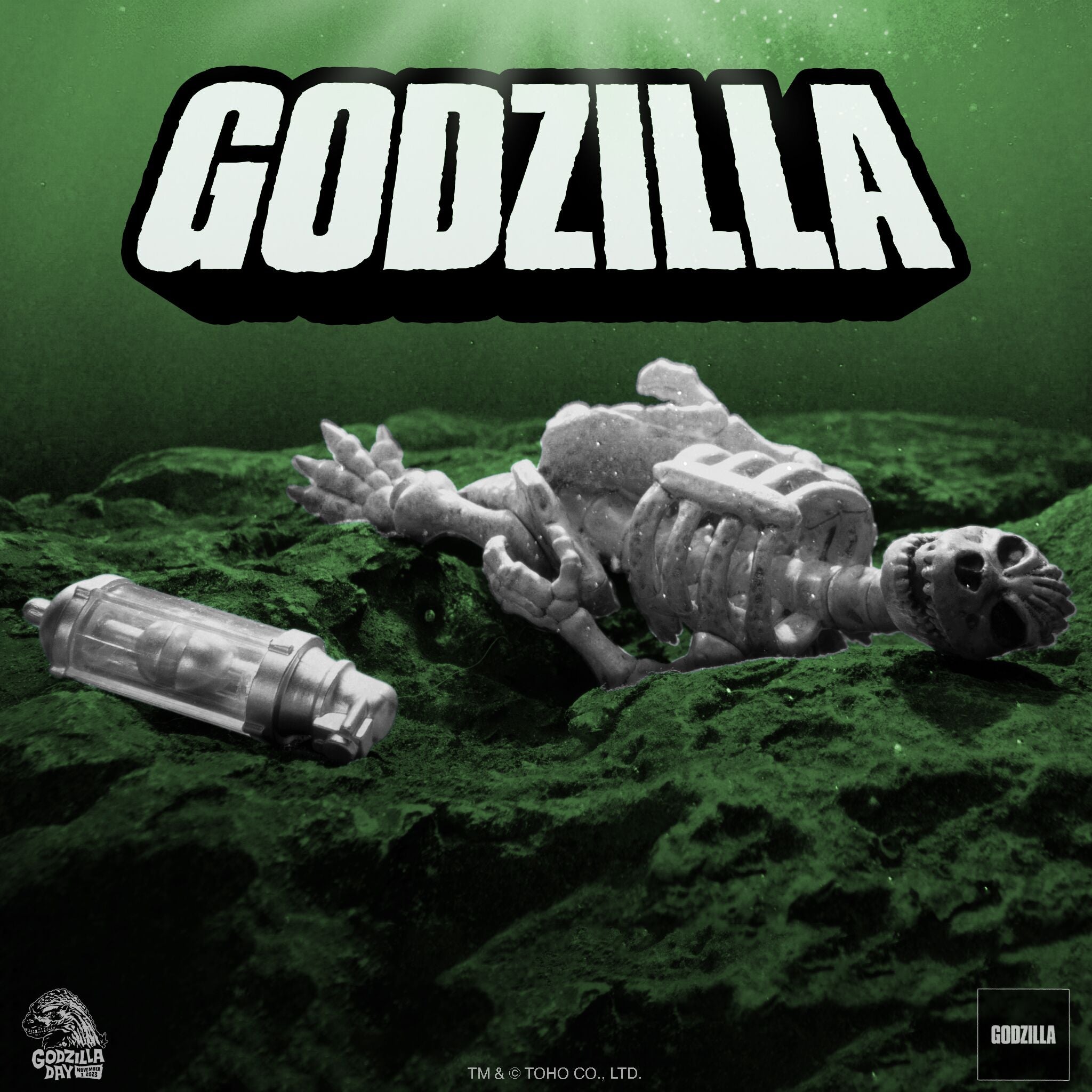 Super7 ReAction Godzilla Skeleton figurina schelet