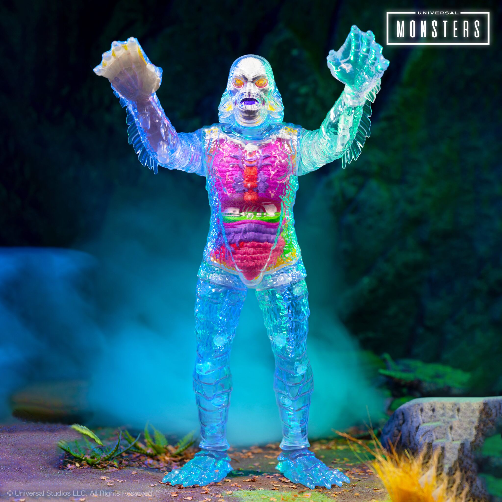 Super7 Universal Monsters Super Cyborg Creature figurină clear