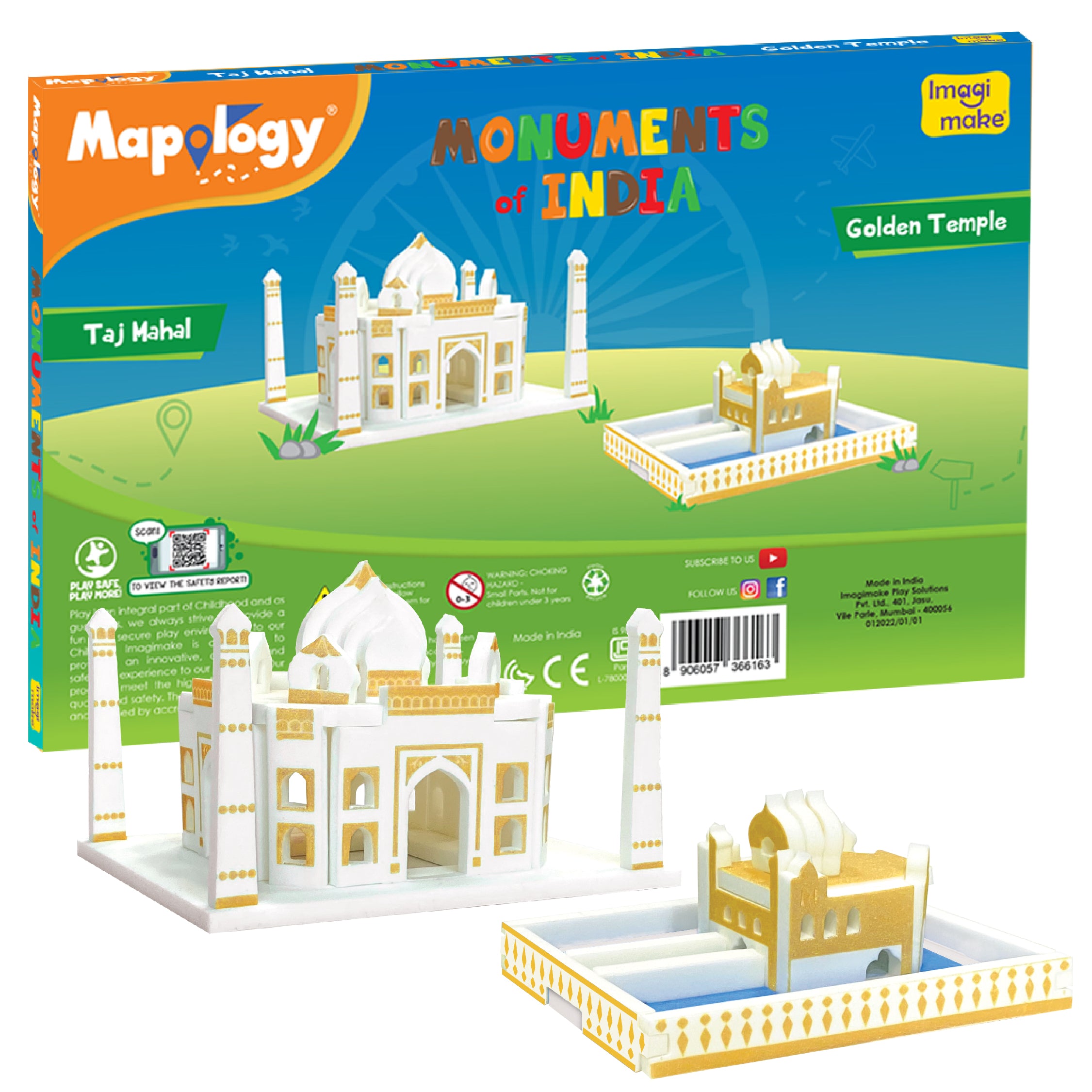Imagimake Mapology Monuments Mini set constructie 12 buc 5+