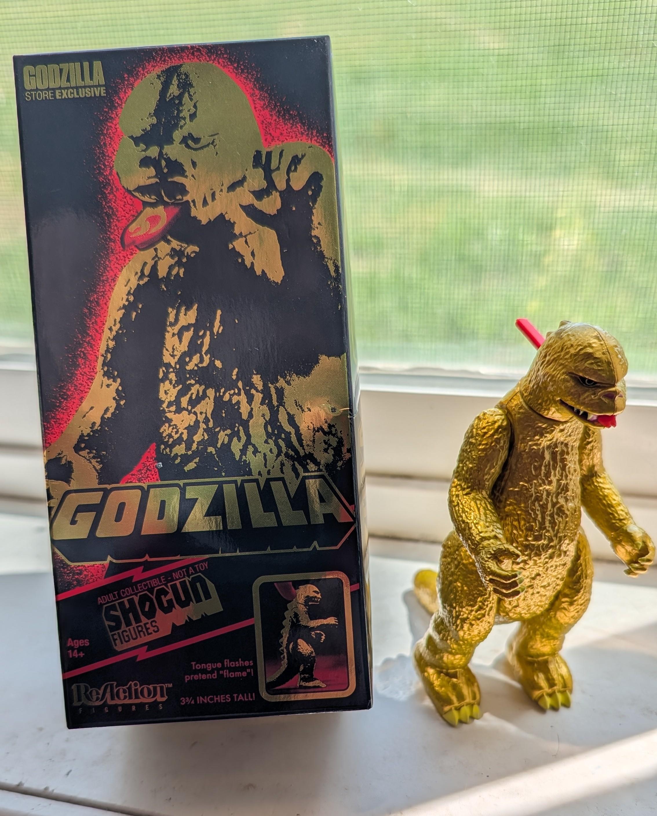 Super7 Toho Shogun Godzilla Gold figurina aurie 9,5 cm