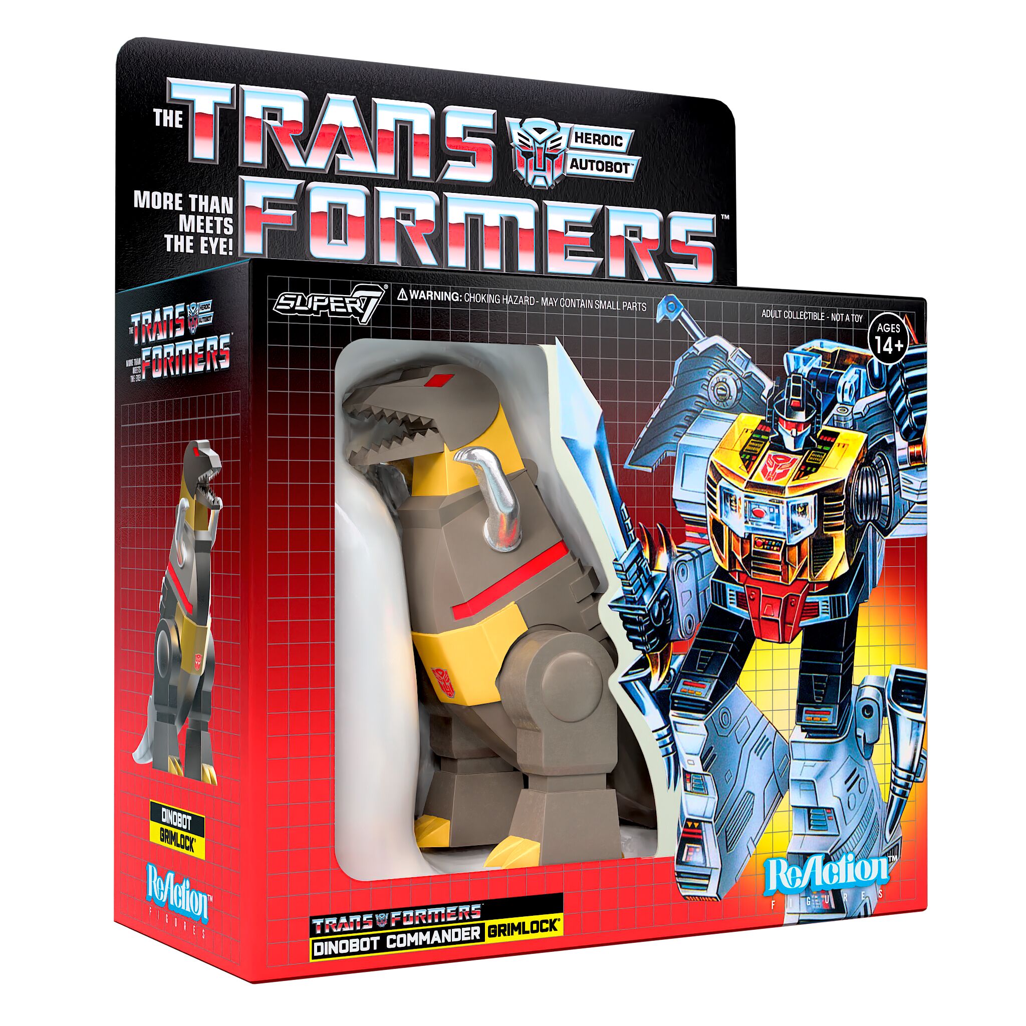 Super7 ReAction Grimlock Transformers figurina metalizata