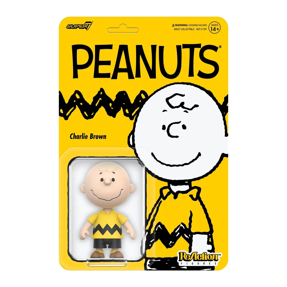 Super7 Peanuts ReAction Wave 07 Charlie Brown figurină