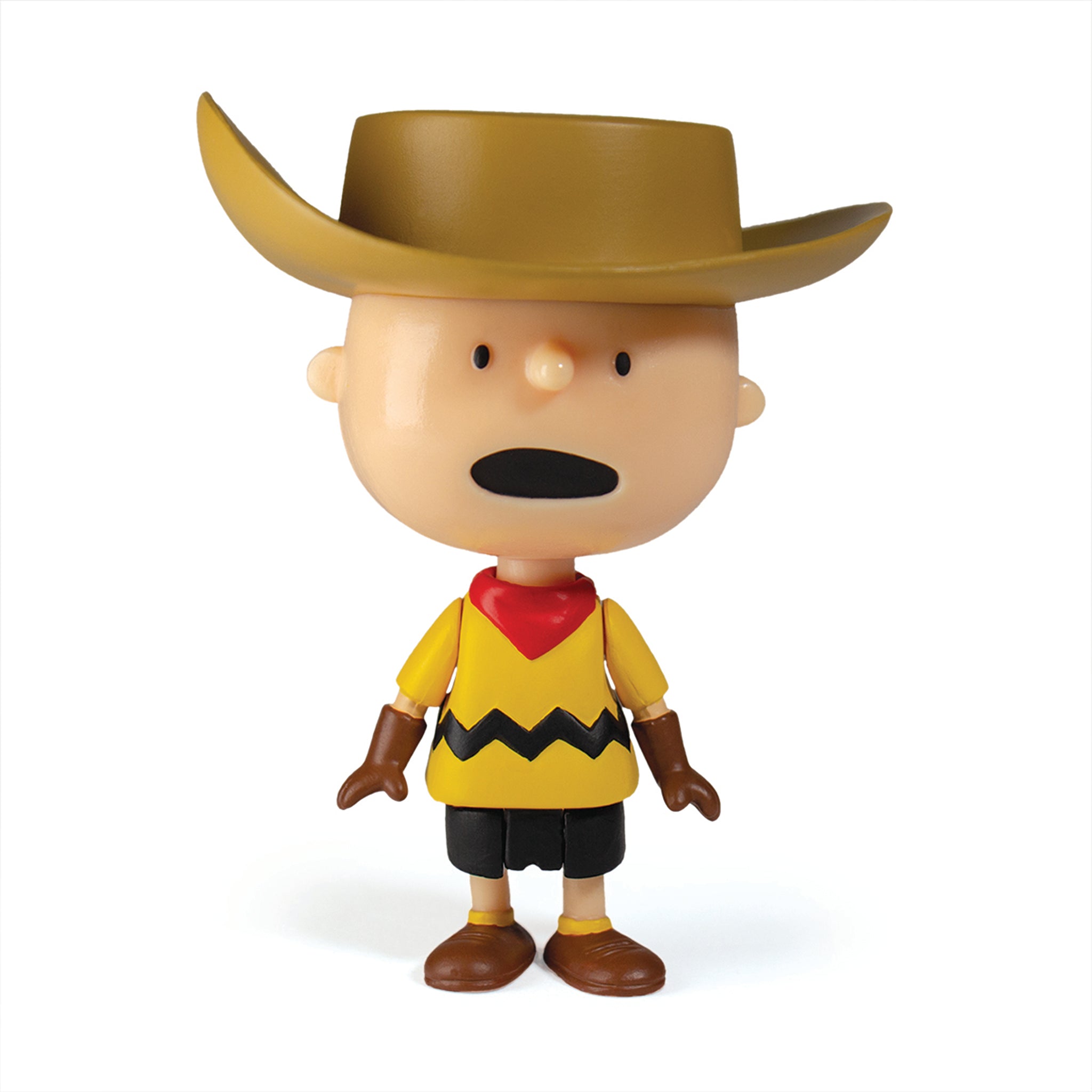Super7 ReAction Peanuts Charlie Brown Cowboy figurina 9,5 cm