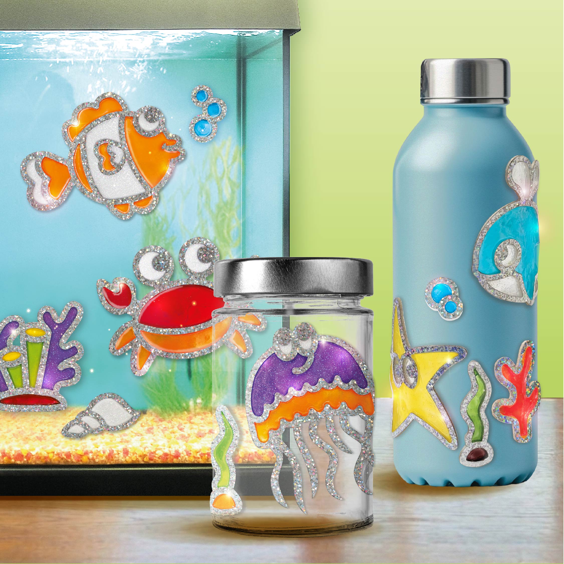 Imagimake Jelly Stickers Ocean set stickere 6 buc